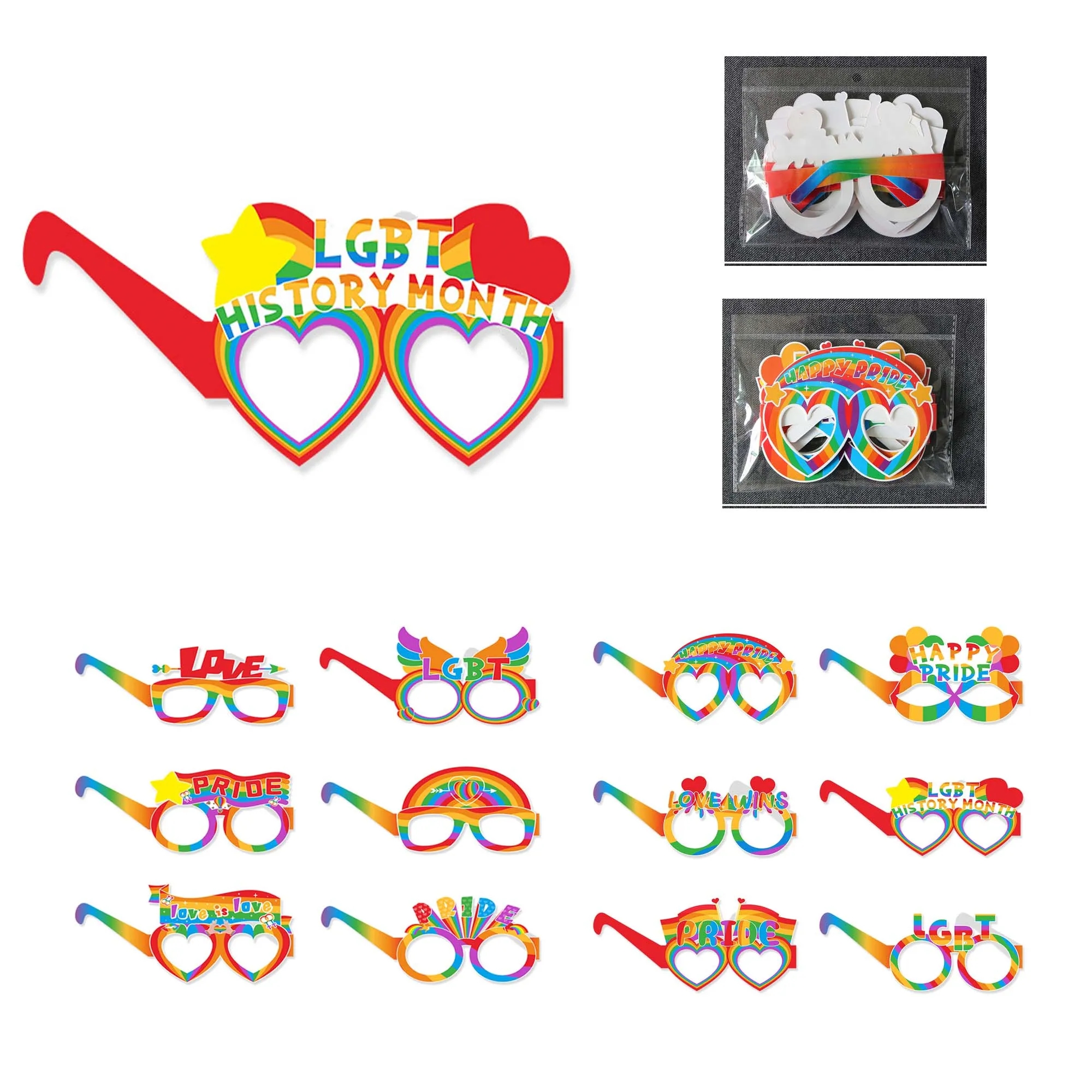 Rainbow Decoration Glasses Set 9