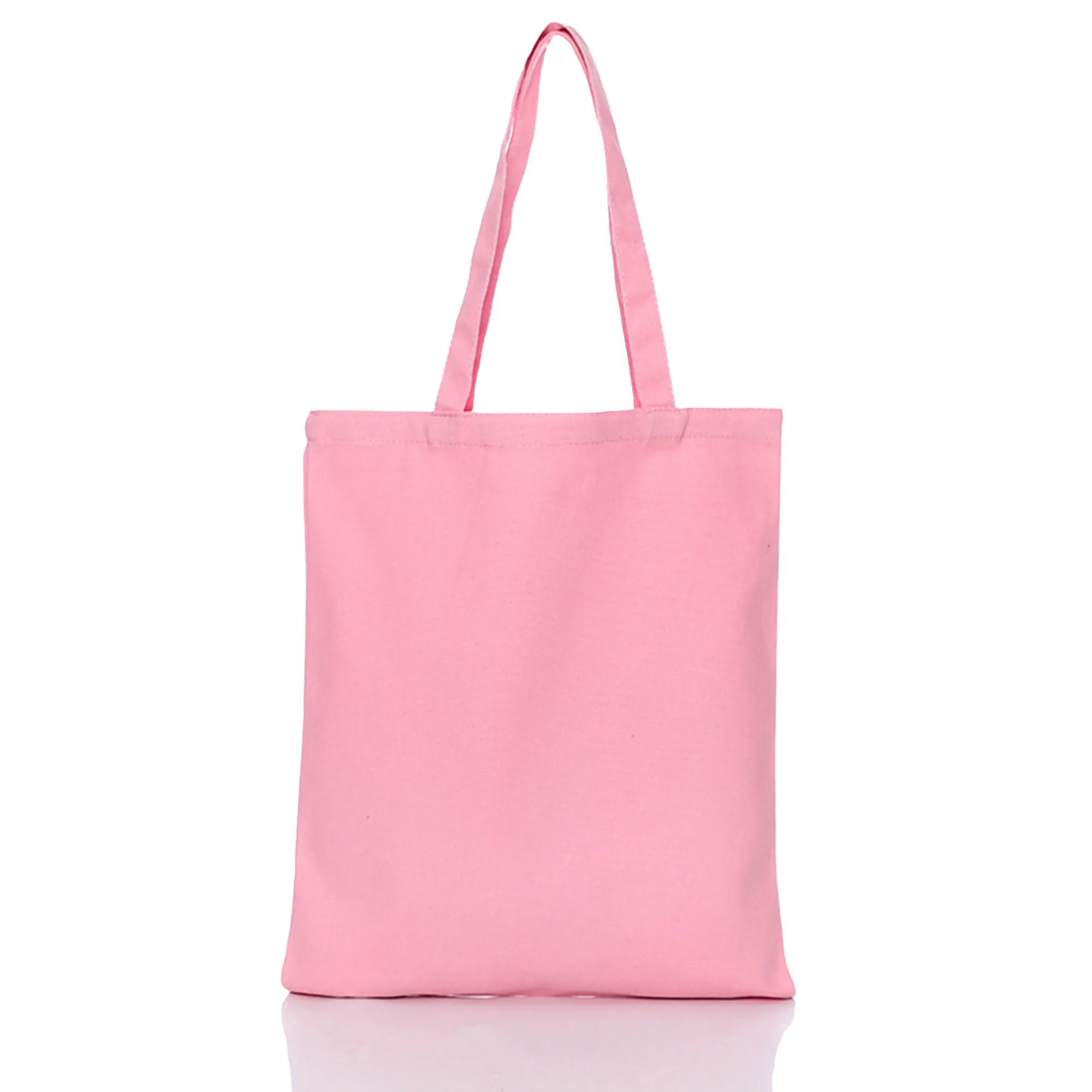 MOQ 10 Polyester Cotton Solid Color Hand-Held Canvas Bag, custom tote bag with logo imprint 28