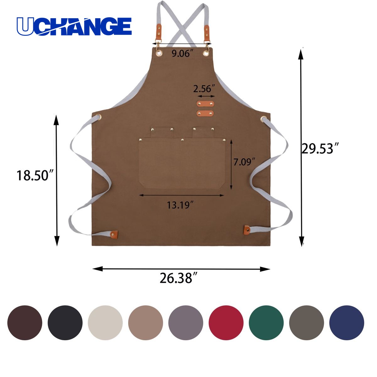 Cotton Canvas Apron for Cooking Gardening