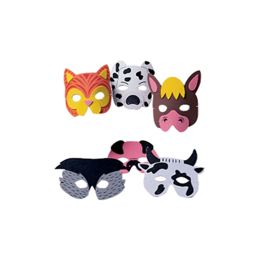 Foam Animal Masks - Assorted 3