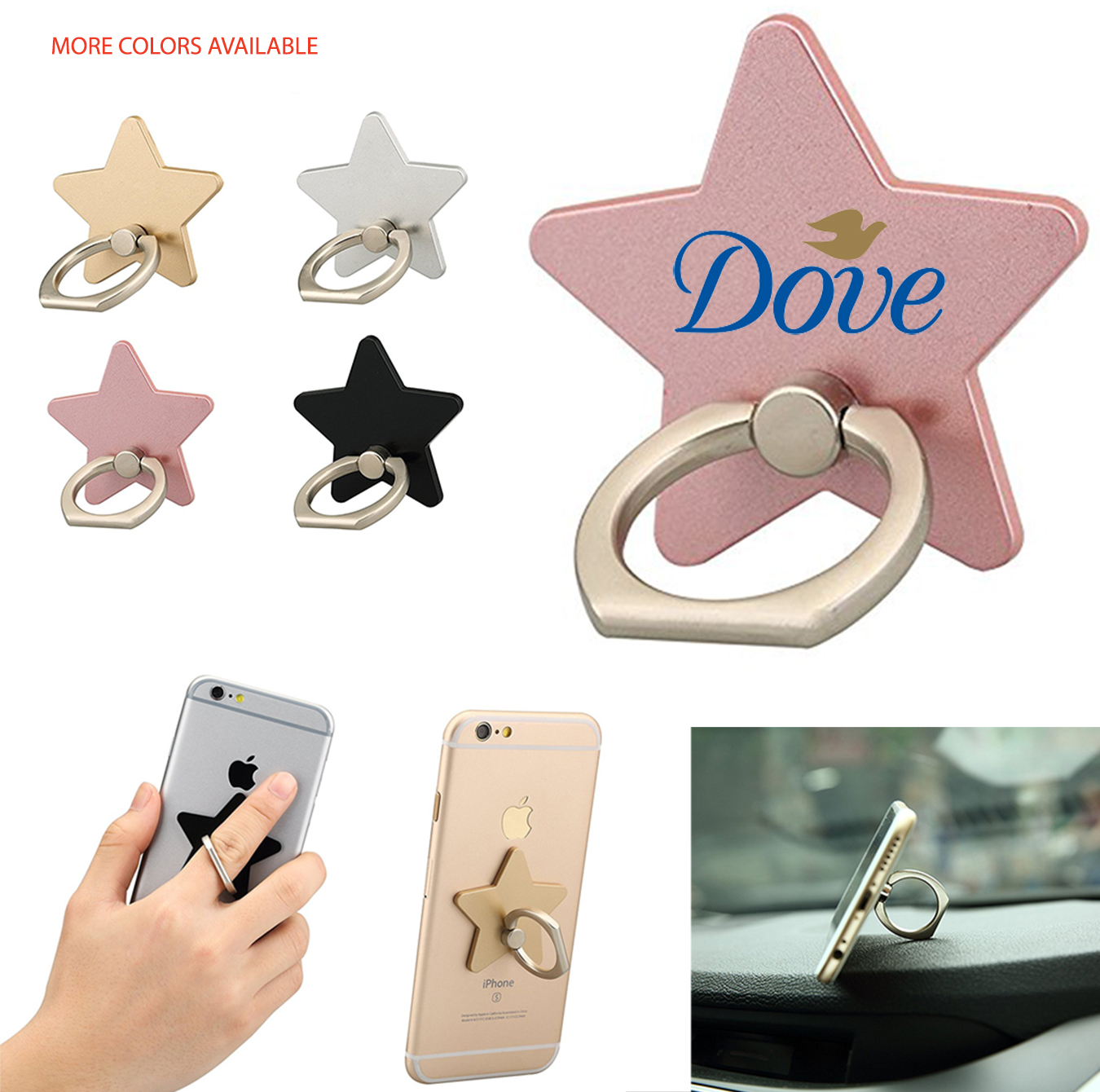 Washington Star Mobile Phone Ring Grip Holder And Stand