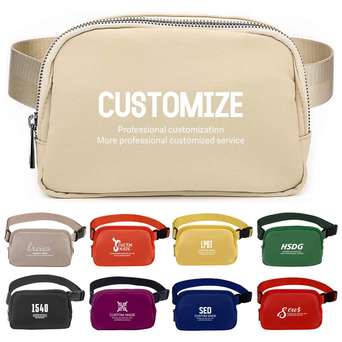 Unisex Mini Belt Bag with Adjustable Strap