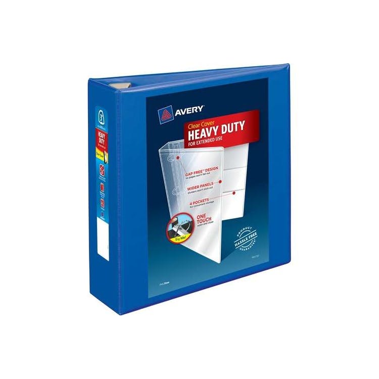 3 Ring Binders - Blue 3" Heavy Duty 3