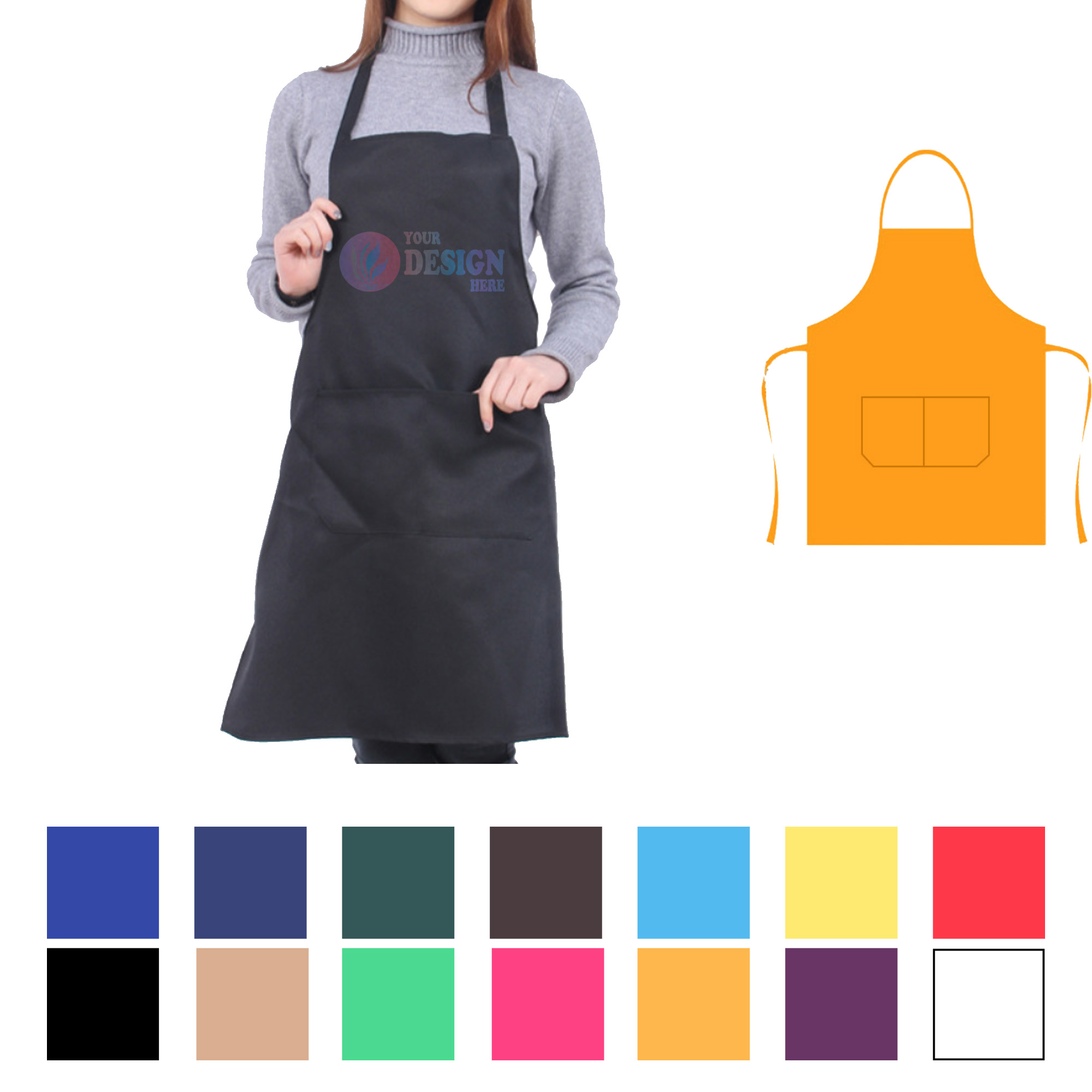 Sublimation Polyester Kitchen Apron