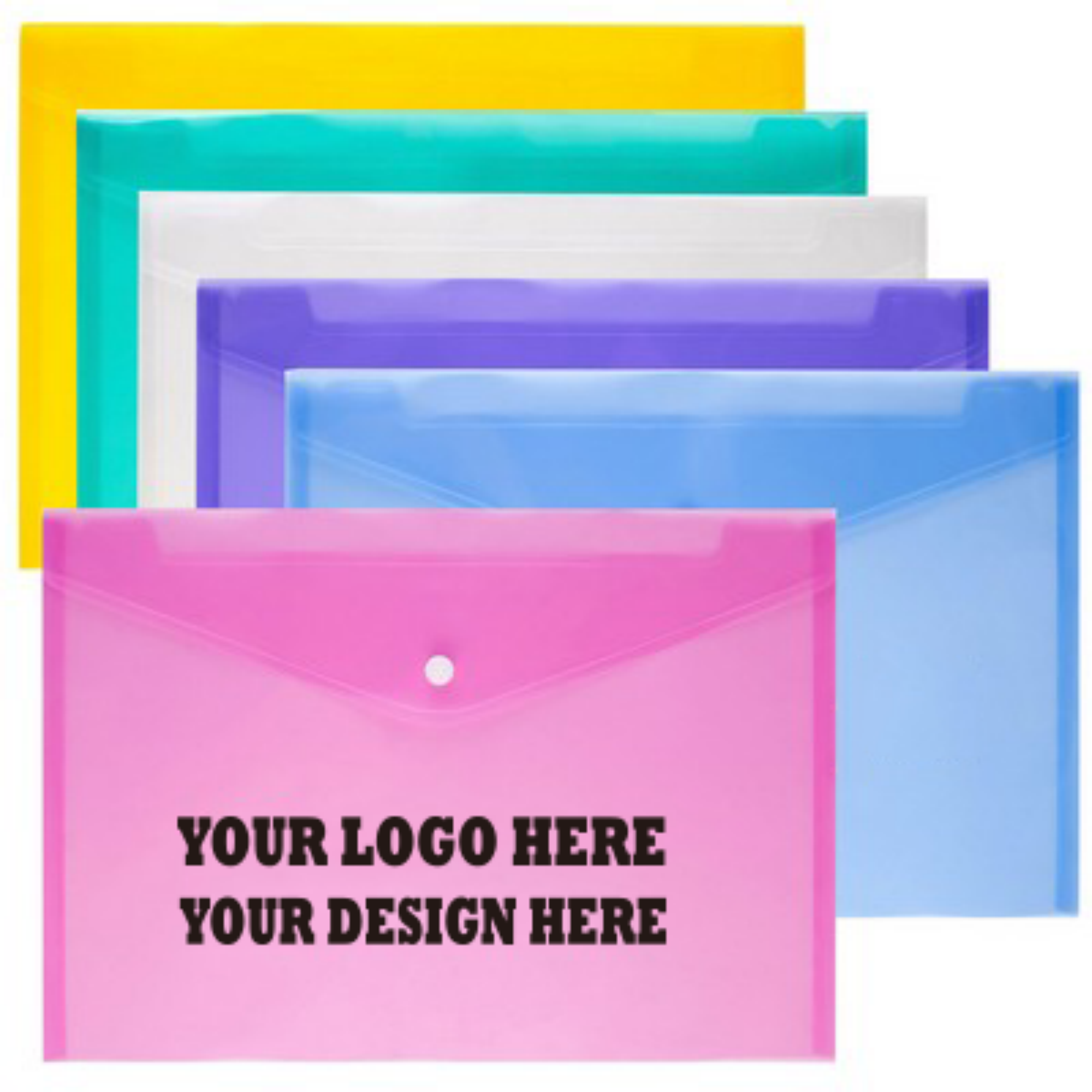 A4 Plastic Transparent File Bag 2