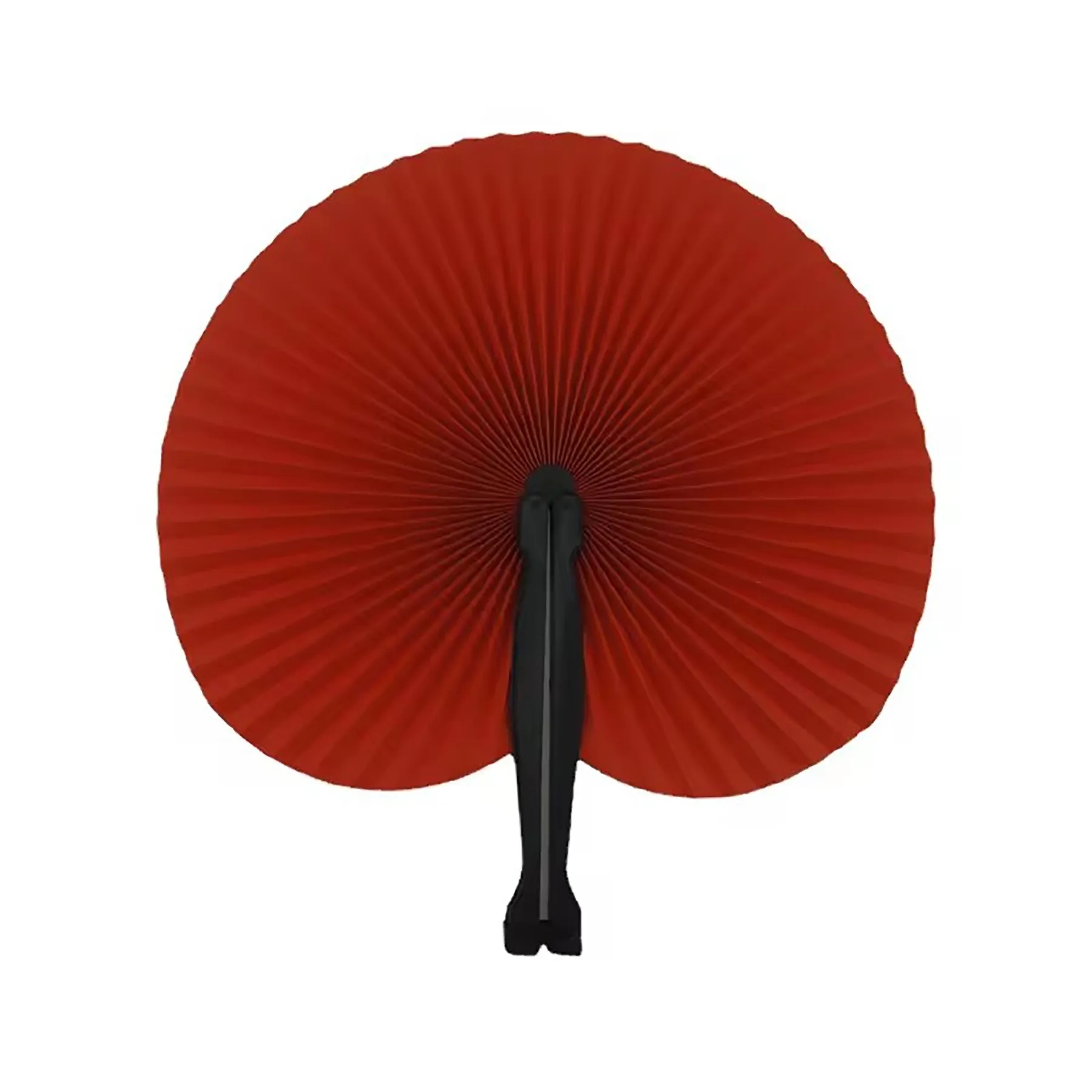 Paper Hand Fans Round Colorful 35