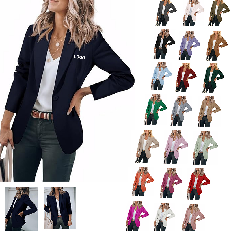 Womens Casual Open Front Blazer 6