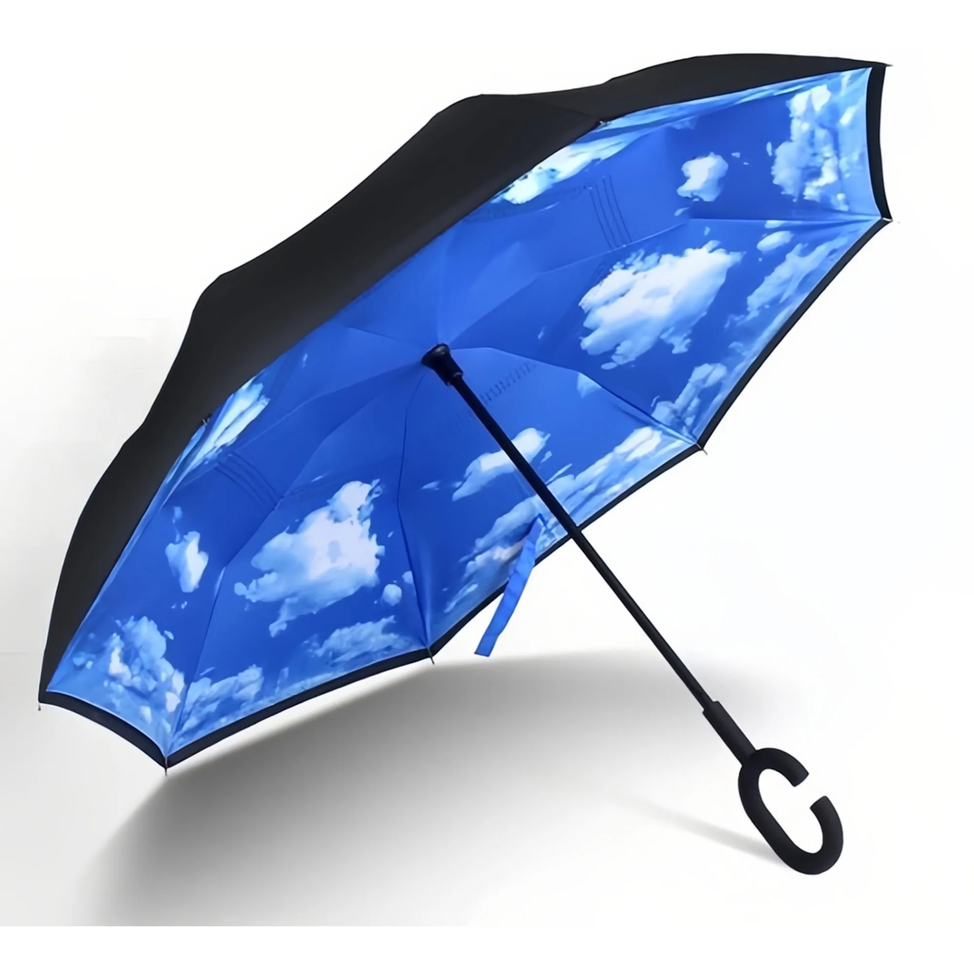 Double Layer Inverted Umbrella With C-Shaped Handle 10