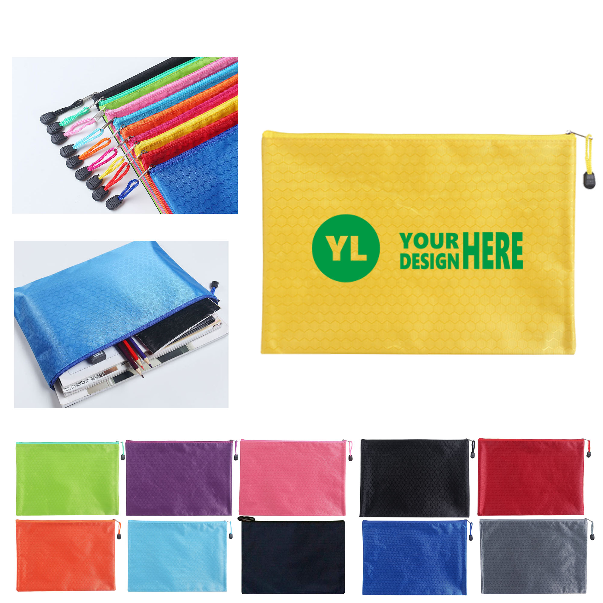 A4 Document Organizer Bags Waterproof File Folders 3