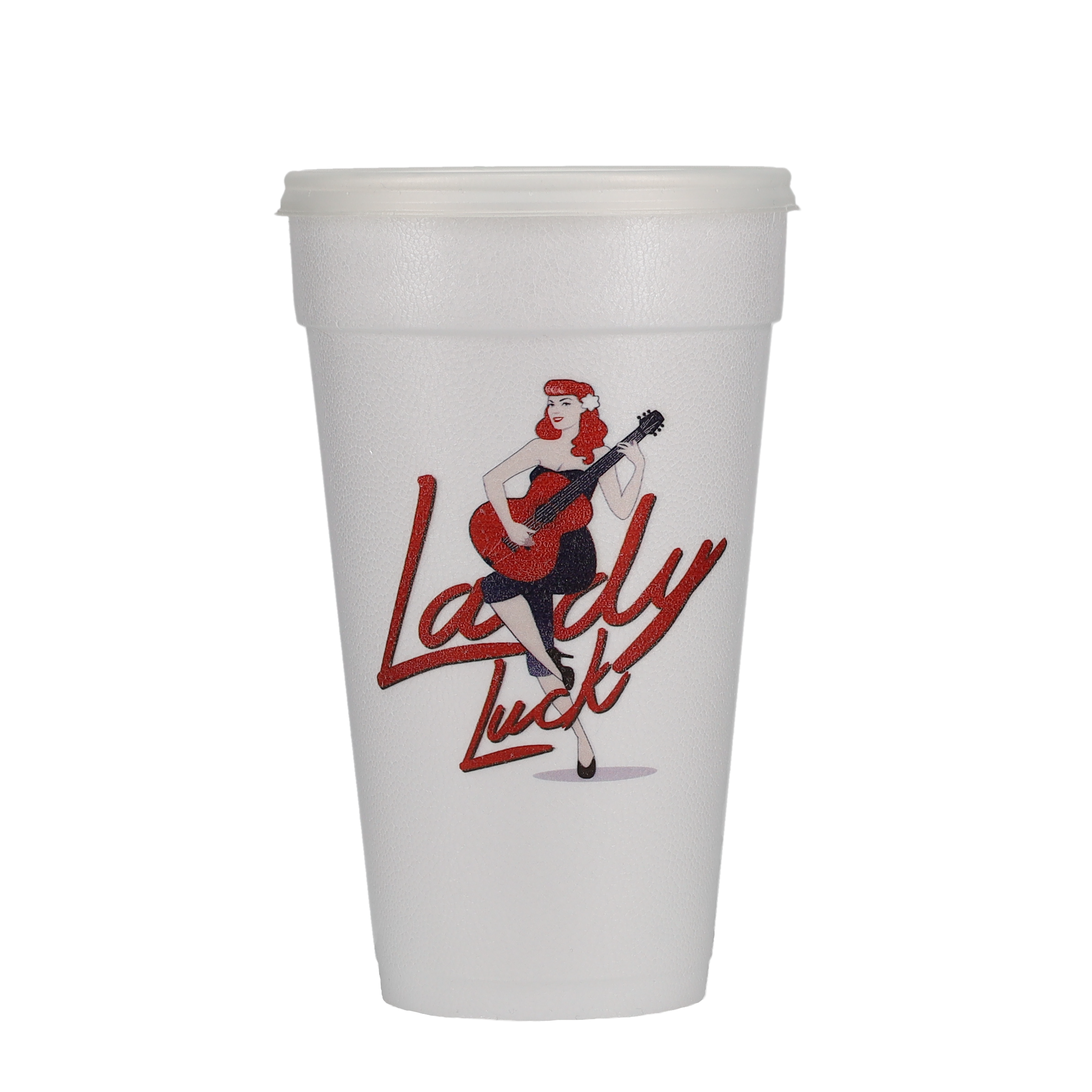 14/16/20/24 oz Foam Cup Straw Slot Lid Frosted 5