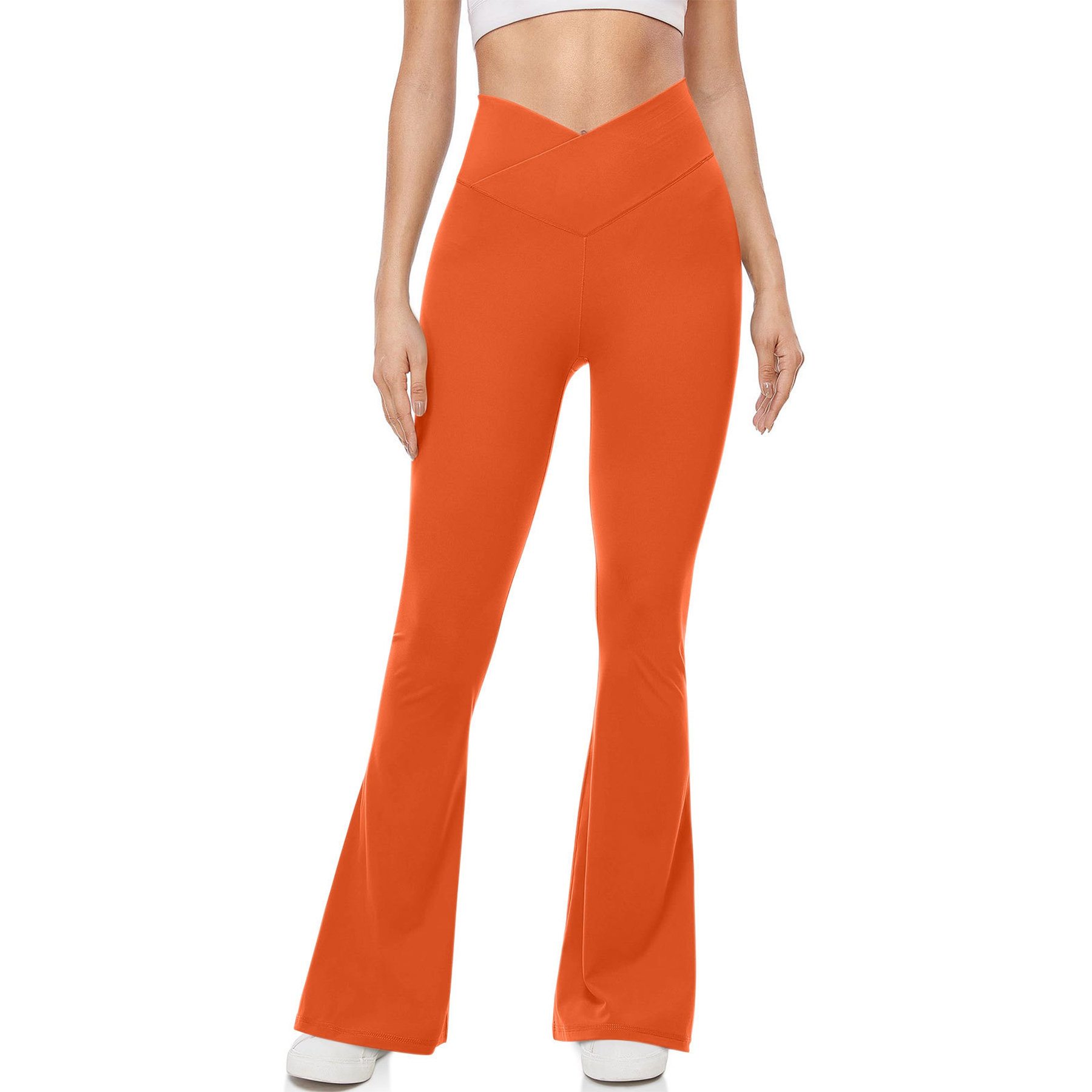 High Waisted Flare Leggings Yoga Pants 44