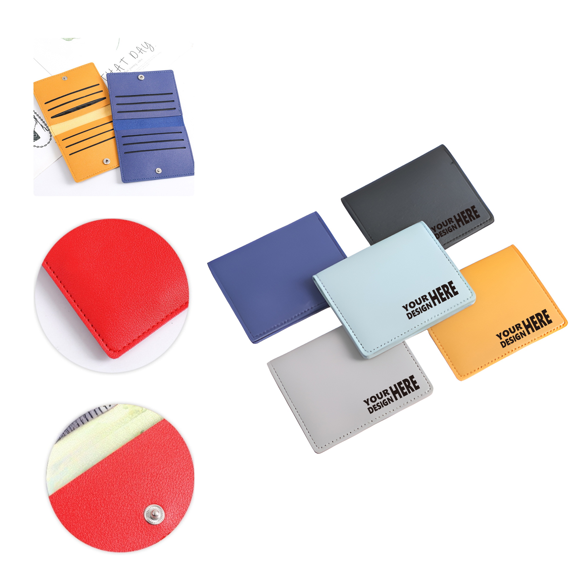 MOQ 50 Slim Minimalist Card Holder Wallet