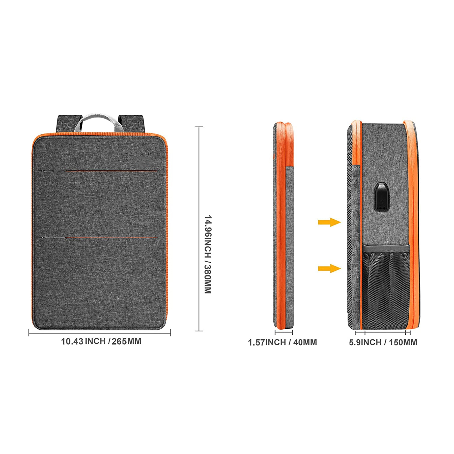 Slim & Expandable Laptop Backpack 7