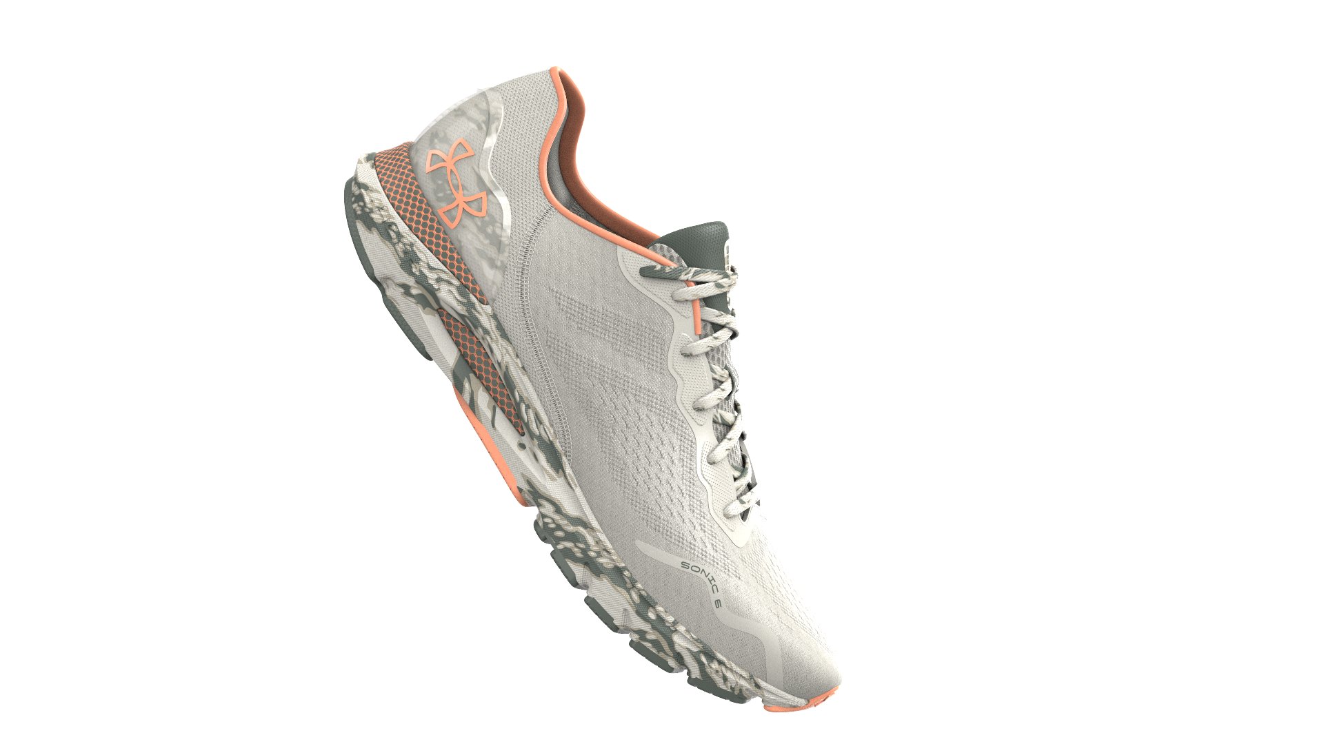 UA HOVR Sonic 6 Camo Women's Running Shoes 8