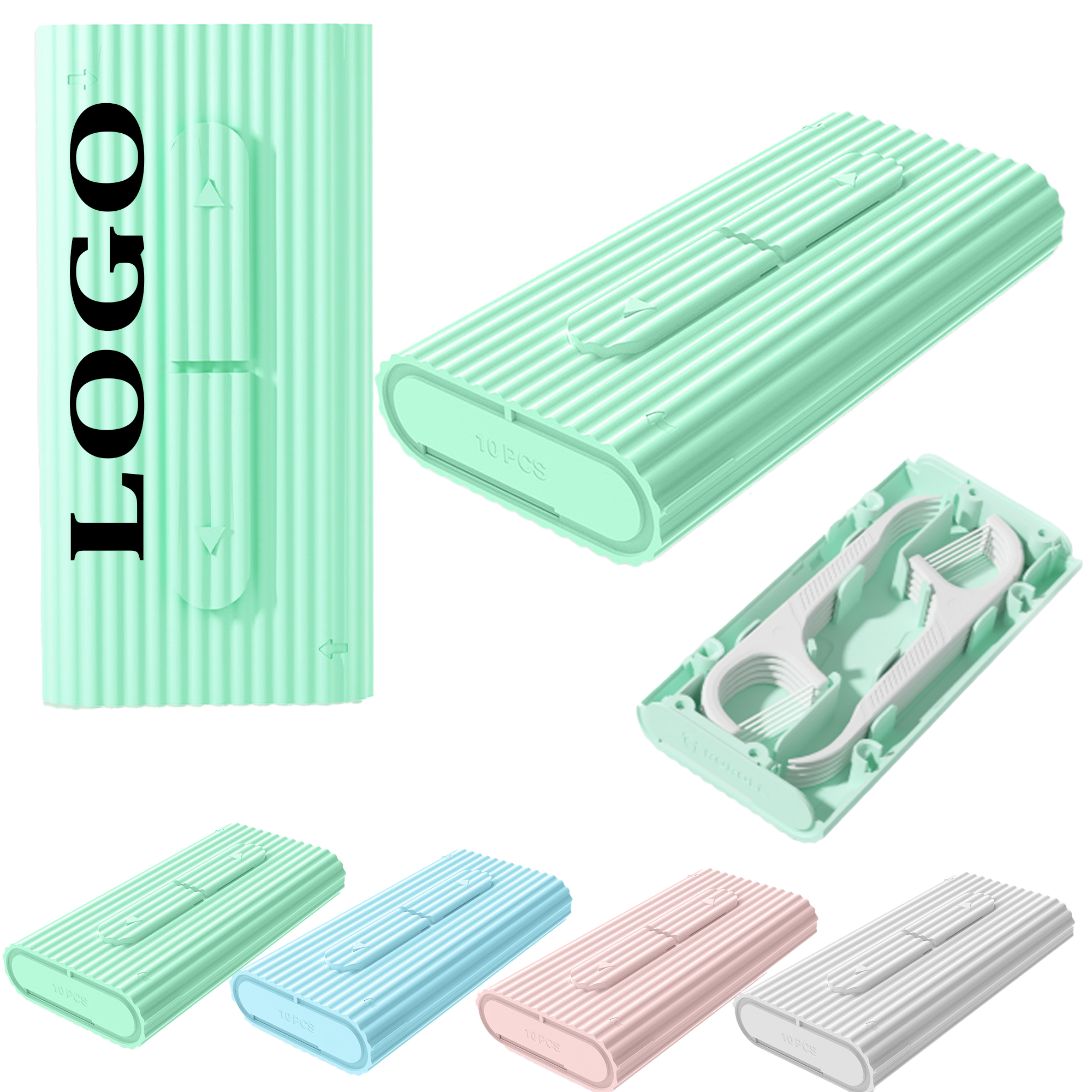 Portable Plastic Dental Floss Dispenser Box 2