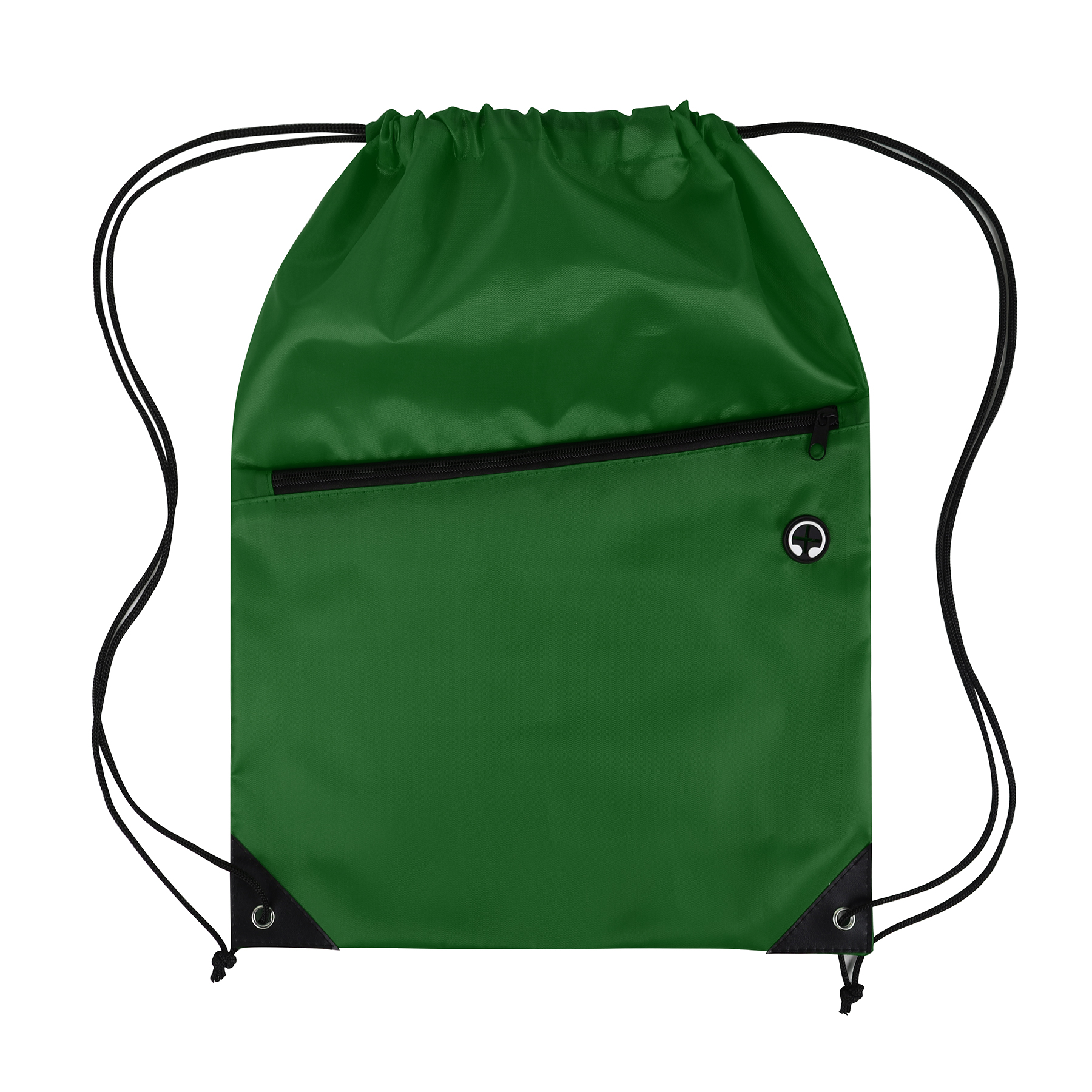 Drawstring Backpack with Front Zipper Pocket 63