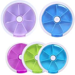 Round Plastic Pill Box