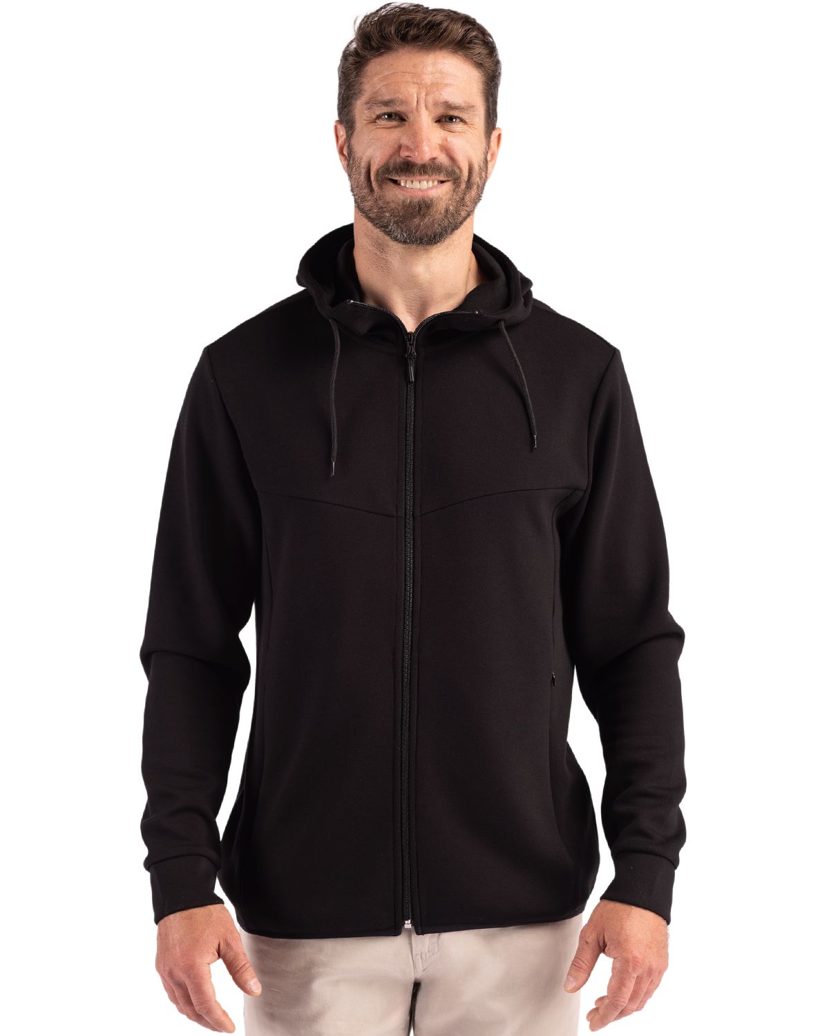 Clique Haven Recycled Mens Full Zip Hooded Sweatshirt