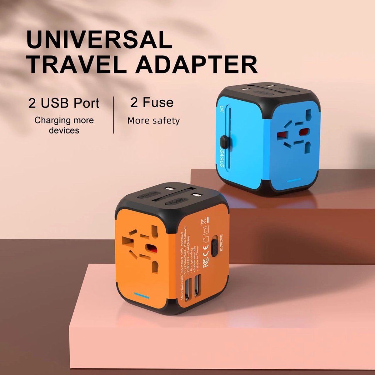 Usb Multi Adapter Promo Multi Travel USB Adapter Plug | Purely Promo | Santa Clarita ...