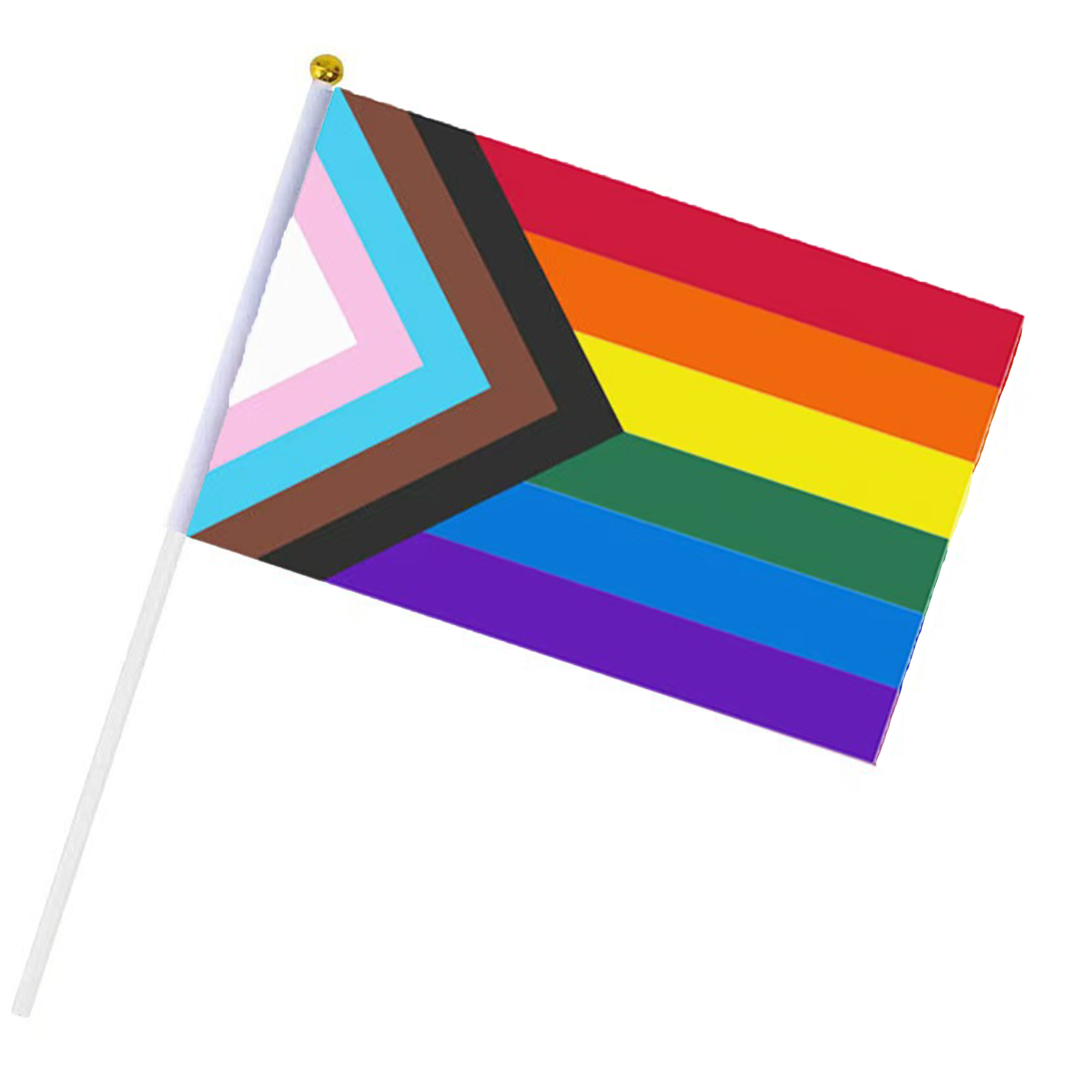 Polyester Hand-Waving Rainbow Flag 19