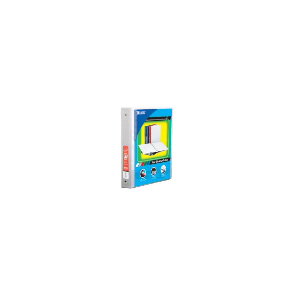 0.5" 3-Ring View Binder - White 2 Pockets 2
