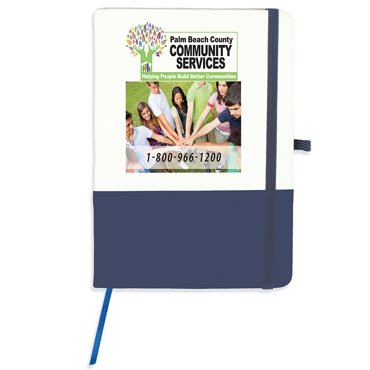 "Capitola" Notepad Notebook with Pen Loop 15