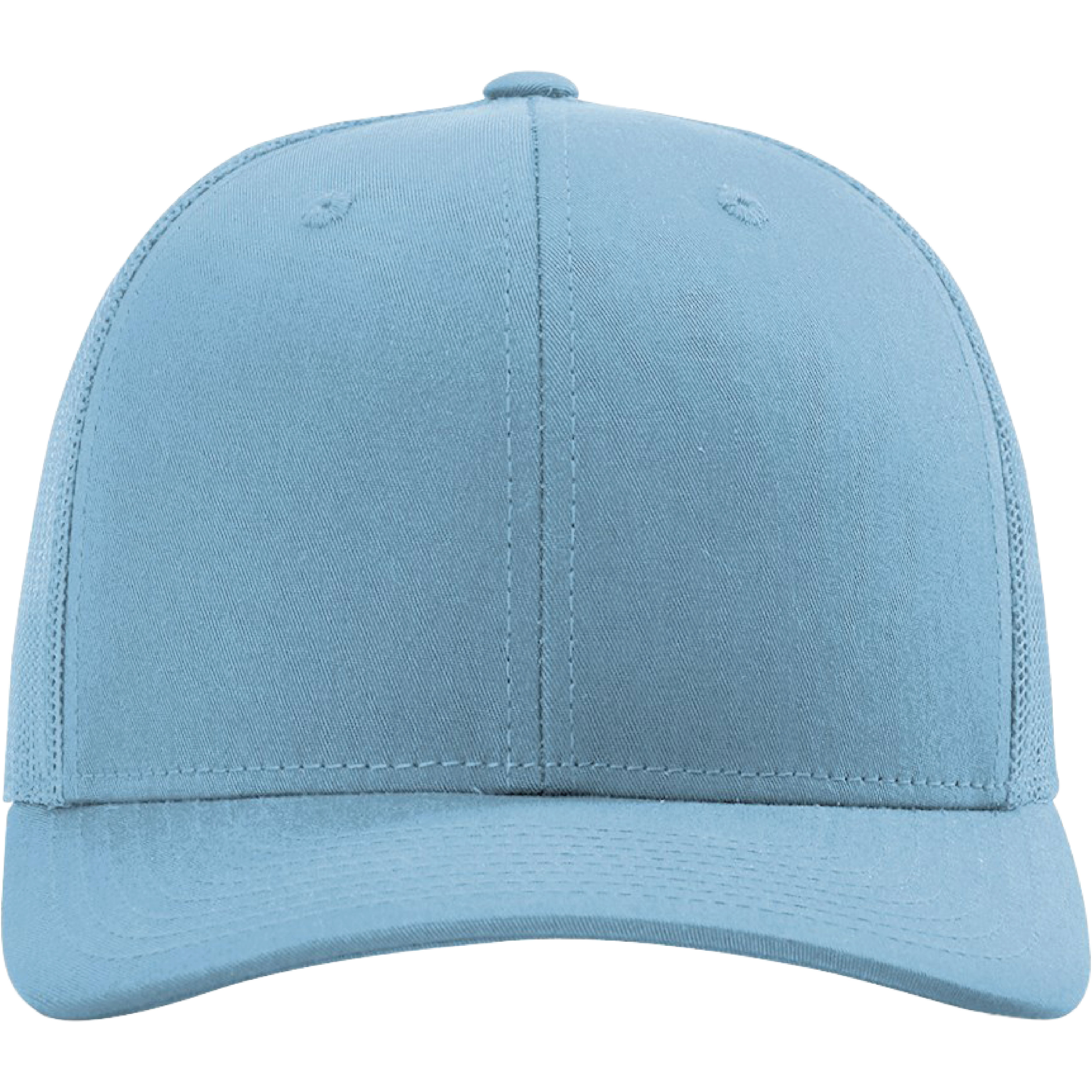Richardson 112 6-Panel Snapback Trucker Hat w/Leatherette Adhesive Patches or Embroidery 295