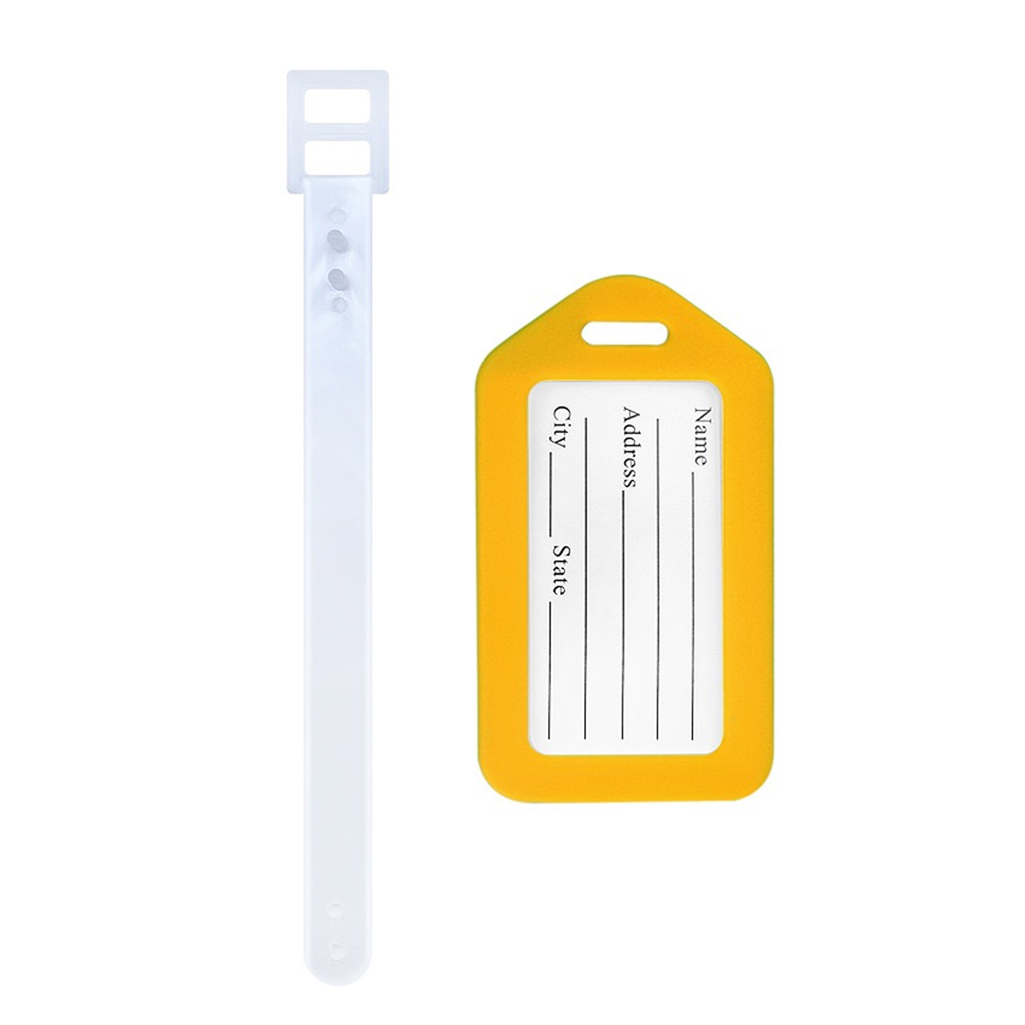 Plastic Luggage Tag with ID Card MOQ 20 6