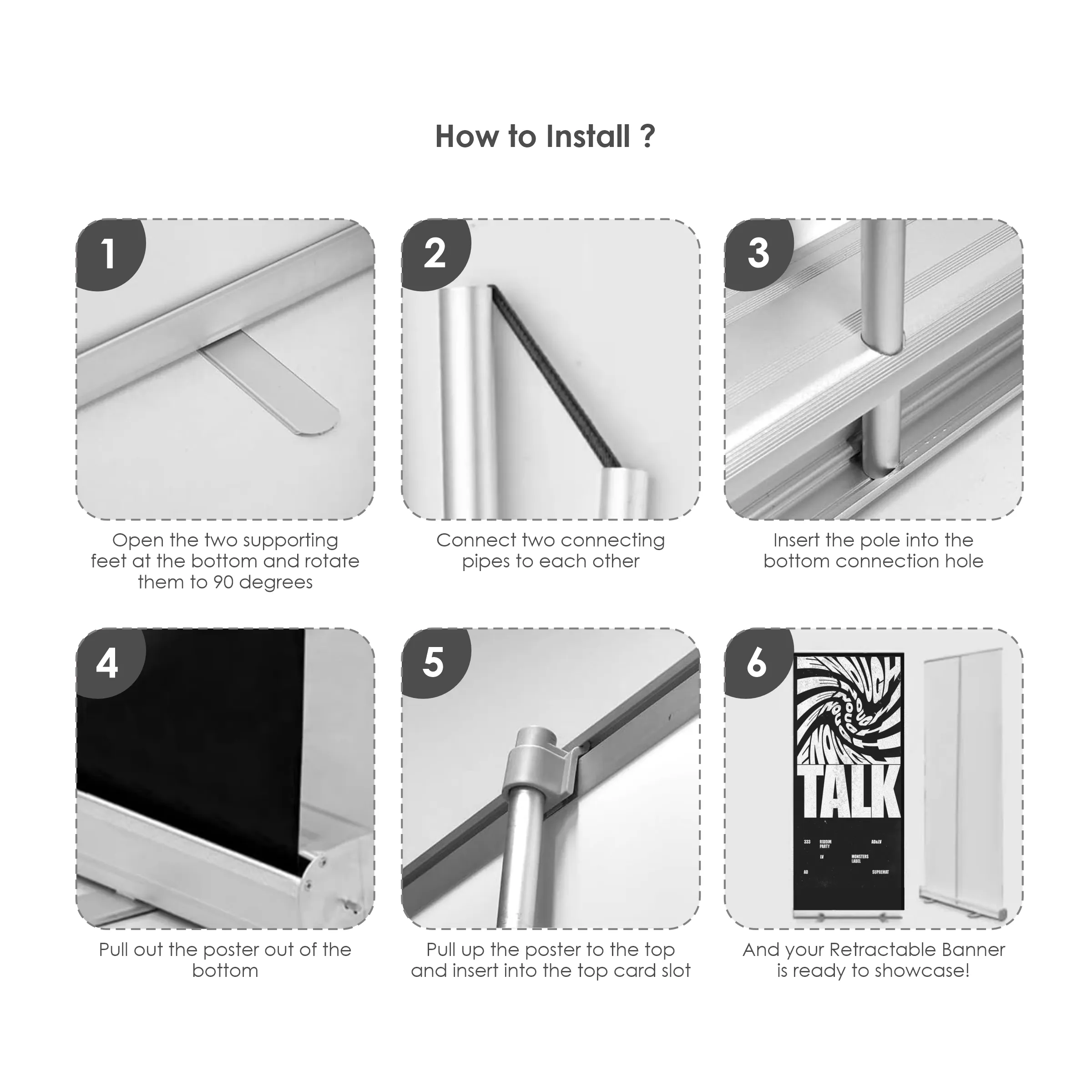31.5" x 78" Standard Retractable Banner Kit/Product Bundle 10