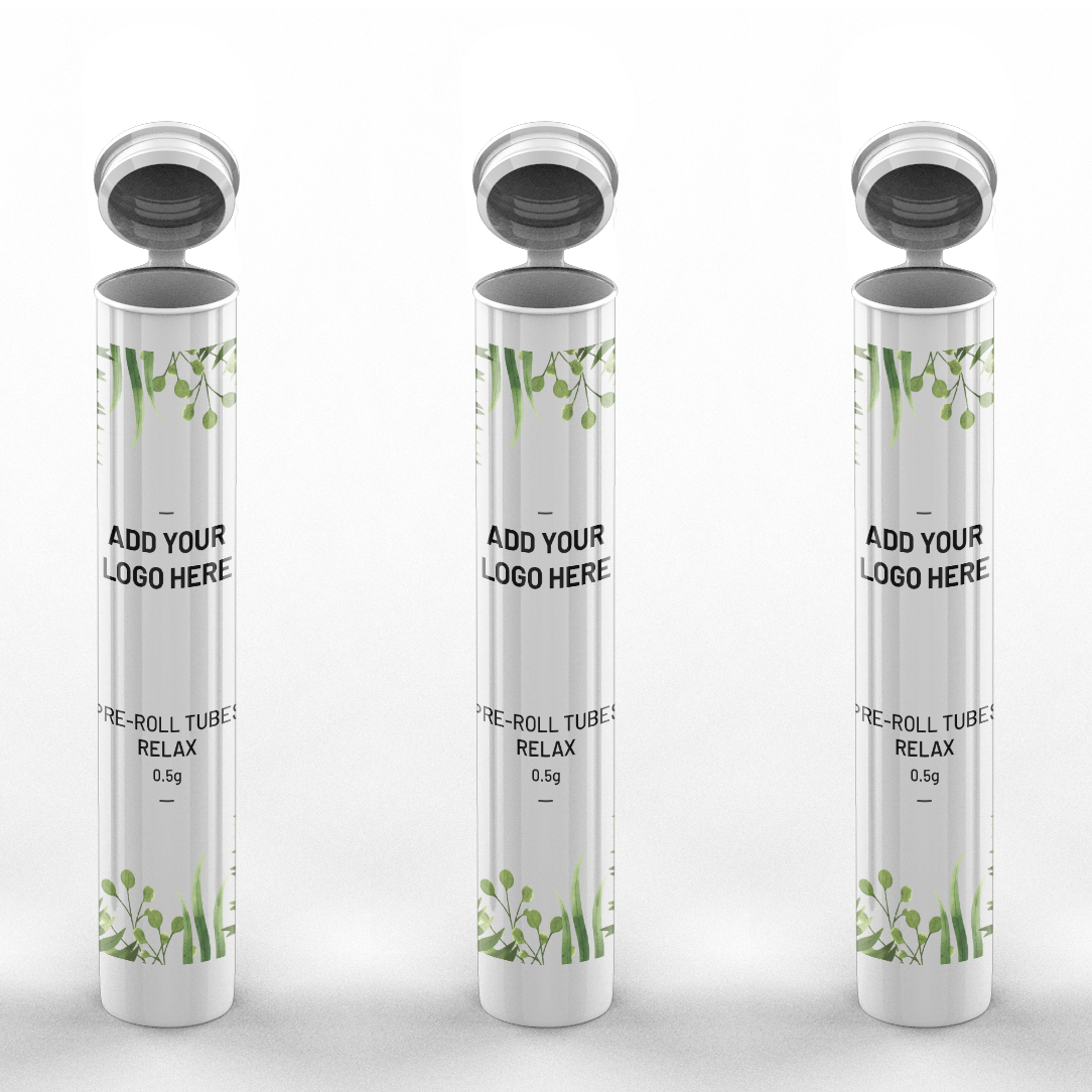 Custom Pre Roll Joint Tube with Sticker / Label CDOOBST Ad
