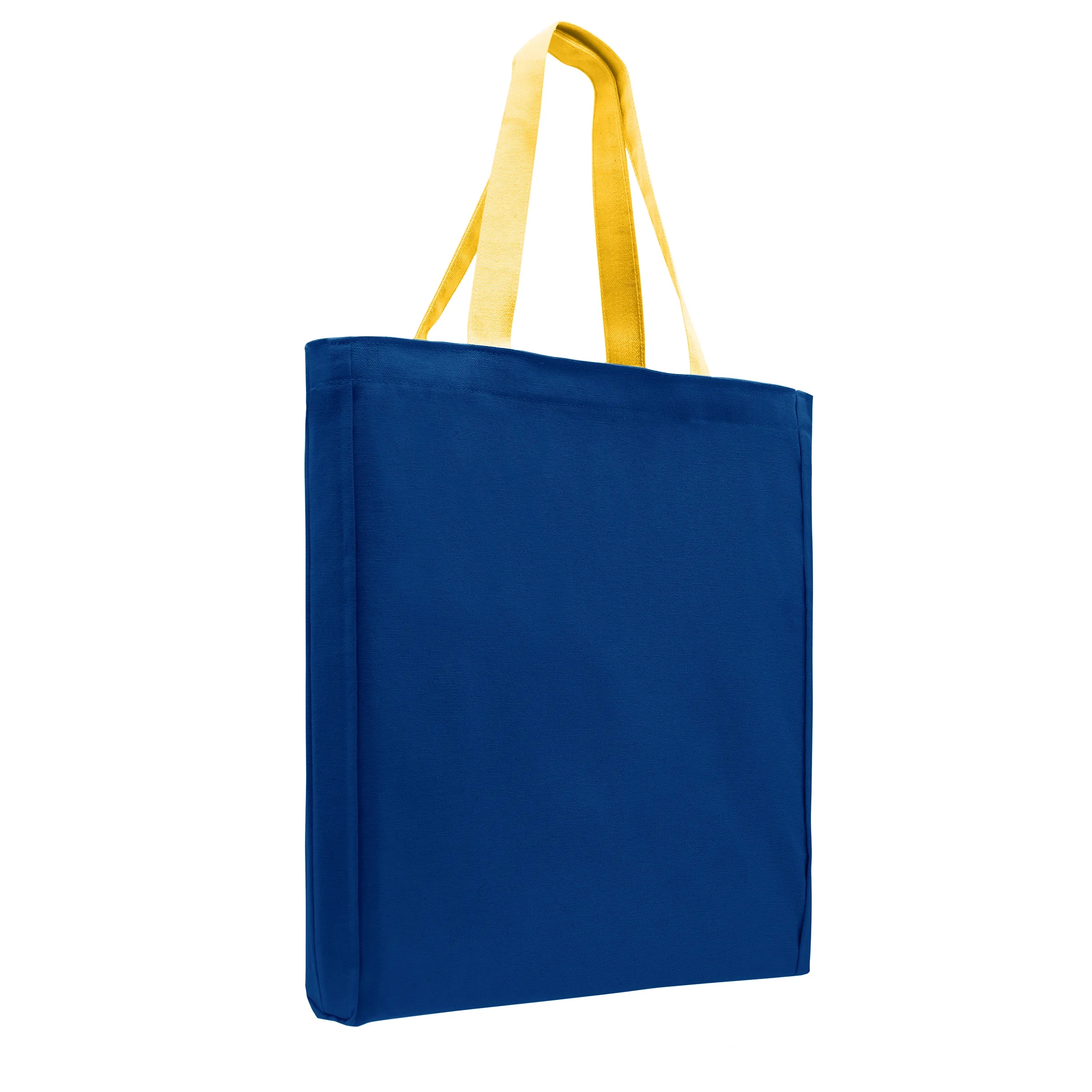 Union/USA Made Zipper Top Dyed Canvas Gusset Tote