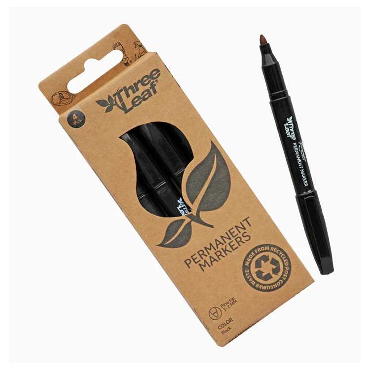 Permanent Markers - Black 4 Pack 3