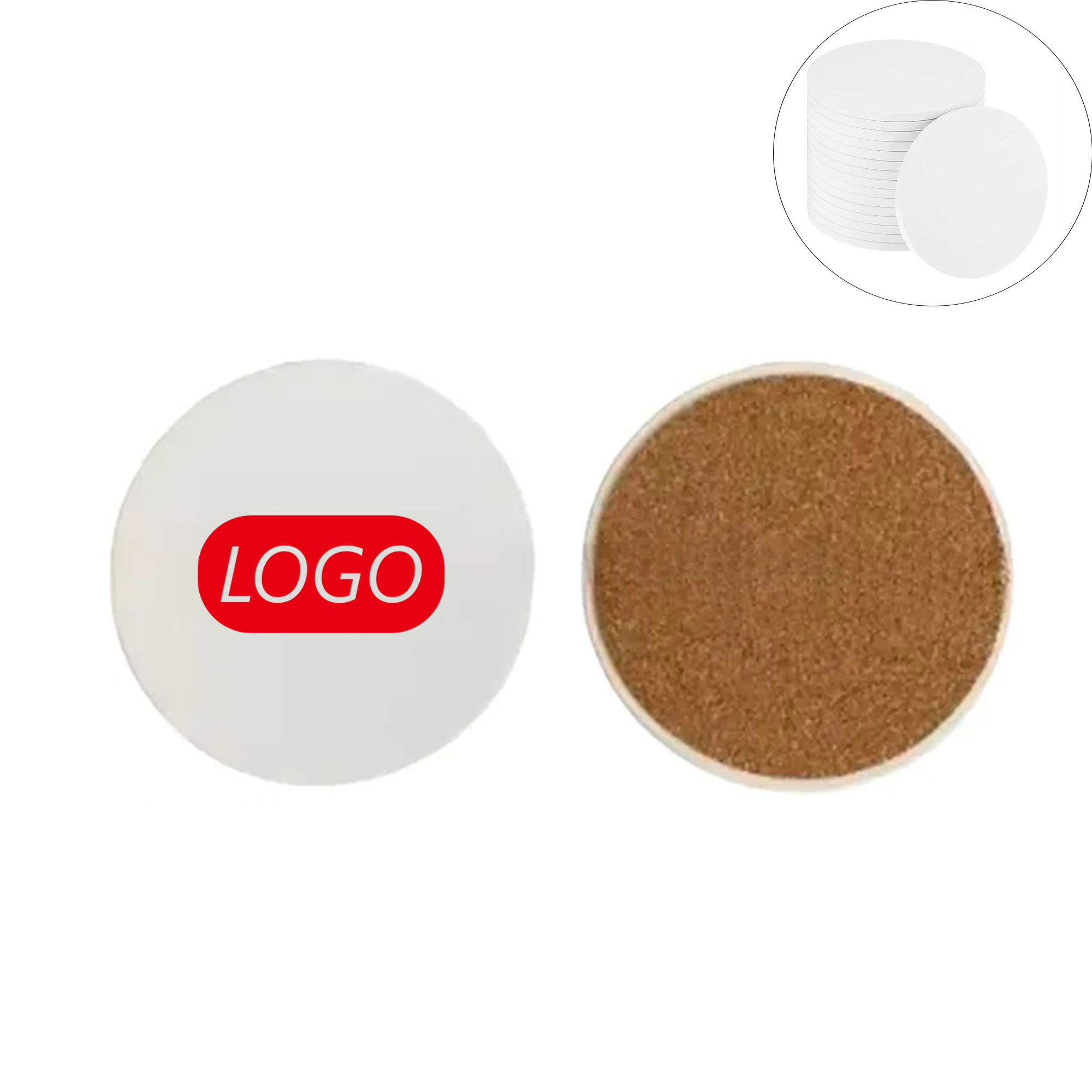 Round Drink Ceramic Coaster 7
