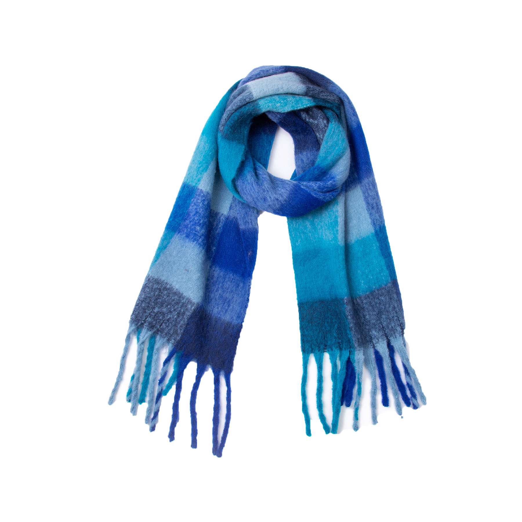 Big Coloured Checked Winter Warm Wrap Scarf 49