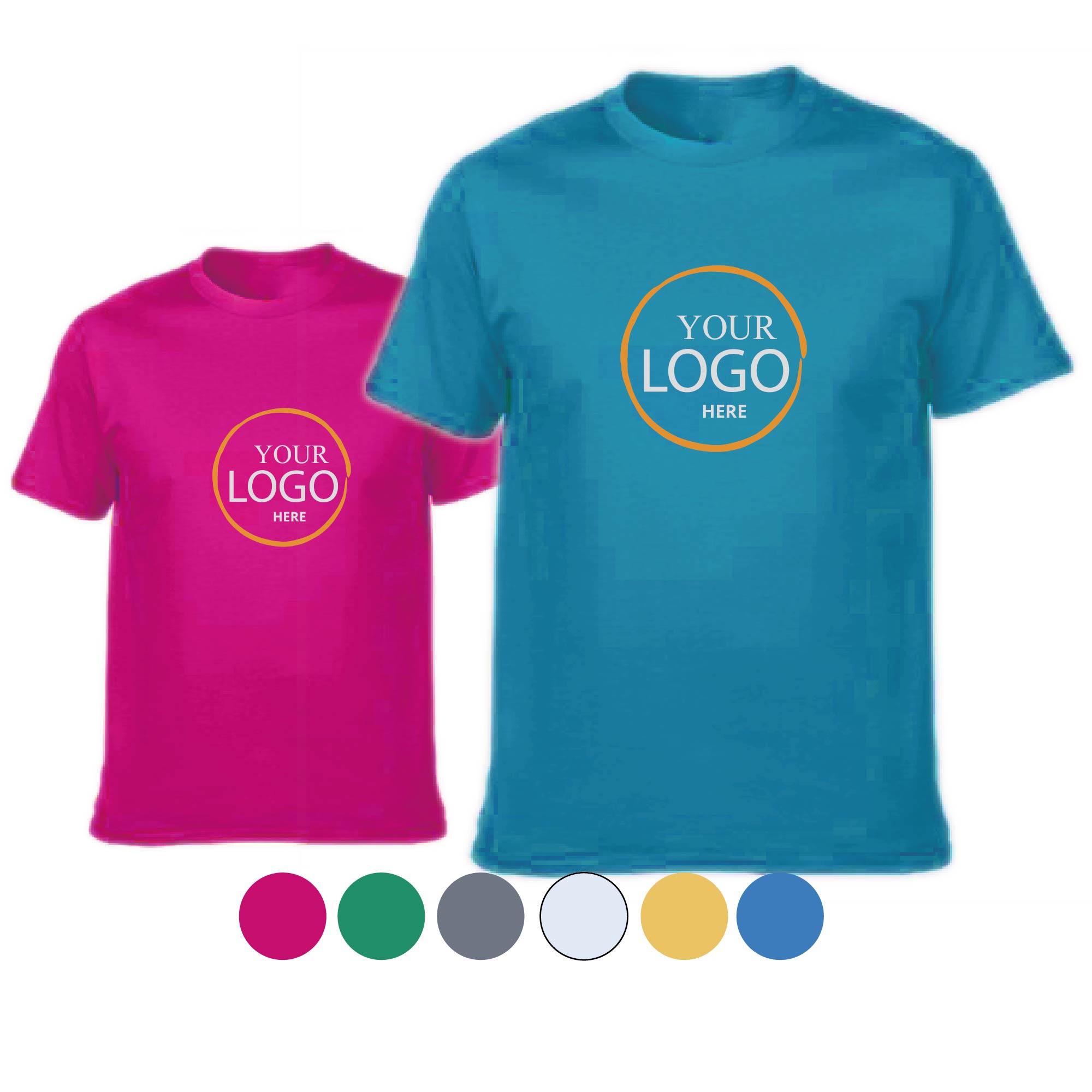 Full Color Soft Cotton T-Shirt, 180gsm