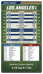 Magnet Football Sport Schedules - 4x7 Round Corners