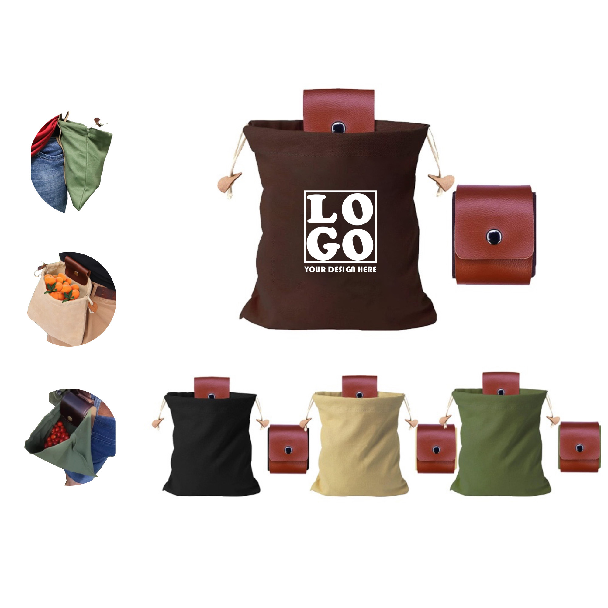 Leather Buckle Harvest Bag 4