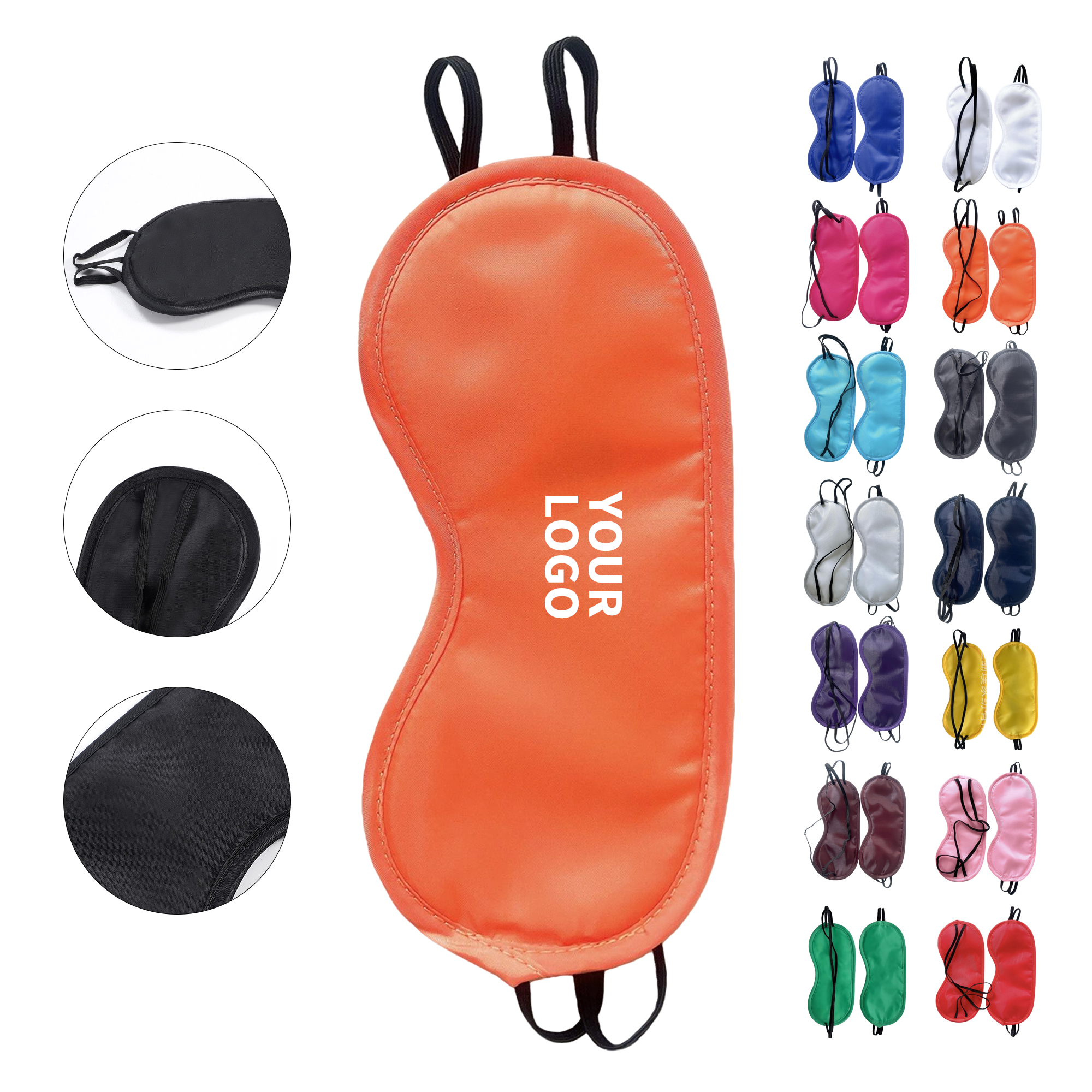 Polyester Sleep Eye Mask Nose Pad Design 23