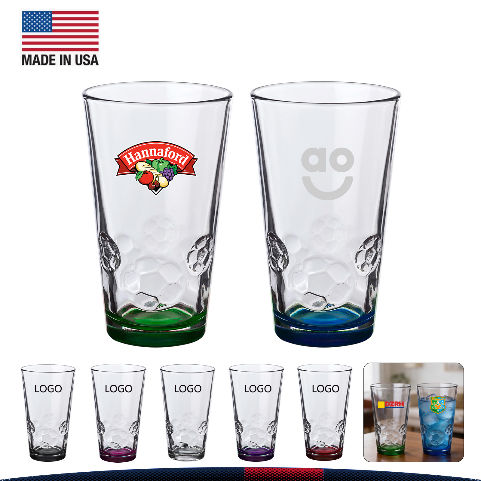 16 oz. Libbey BallBrew Soccer Pint Glass
