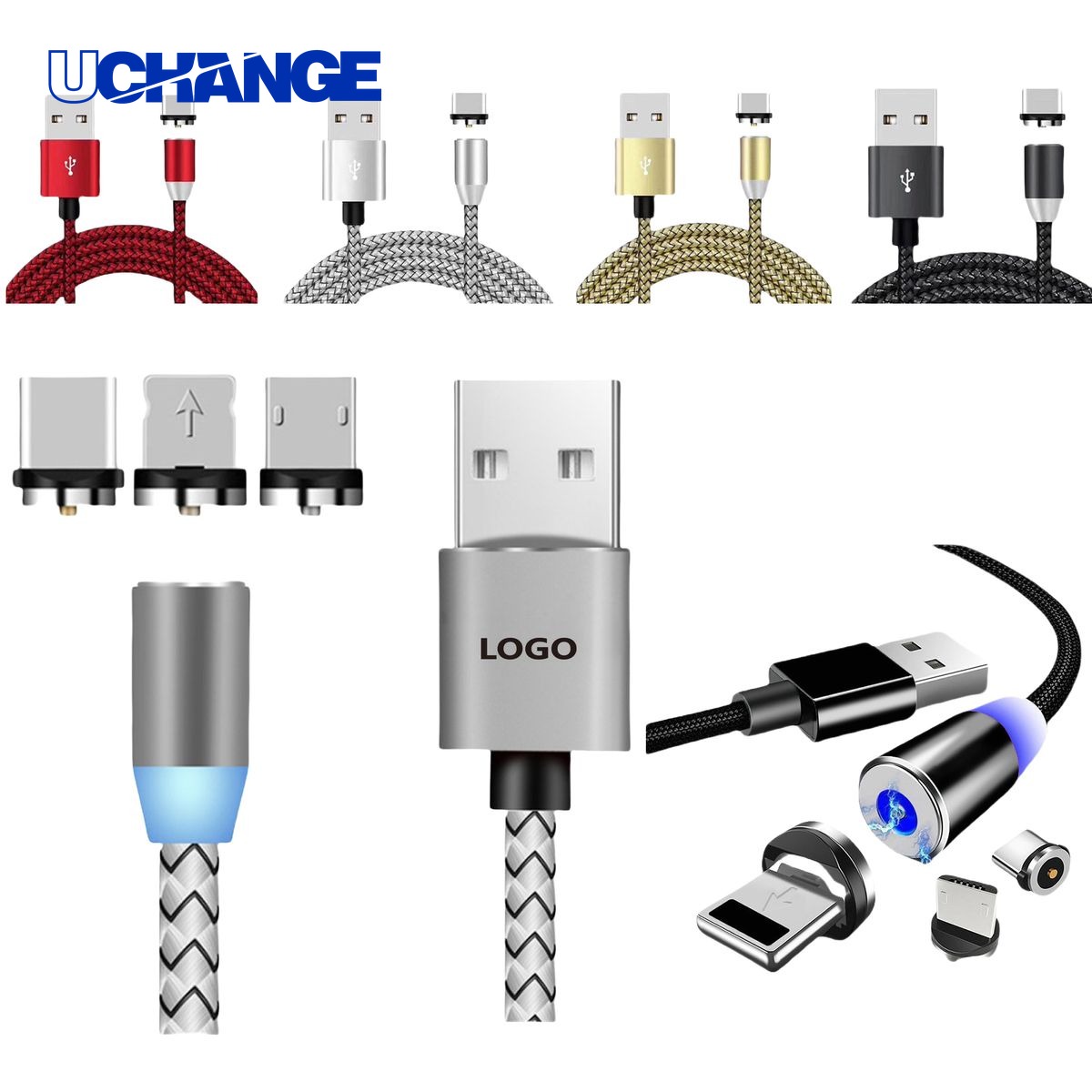 Durable 3-in-1 Magnetic Phone Charging Cable