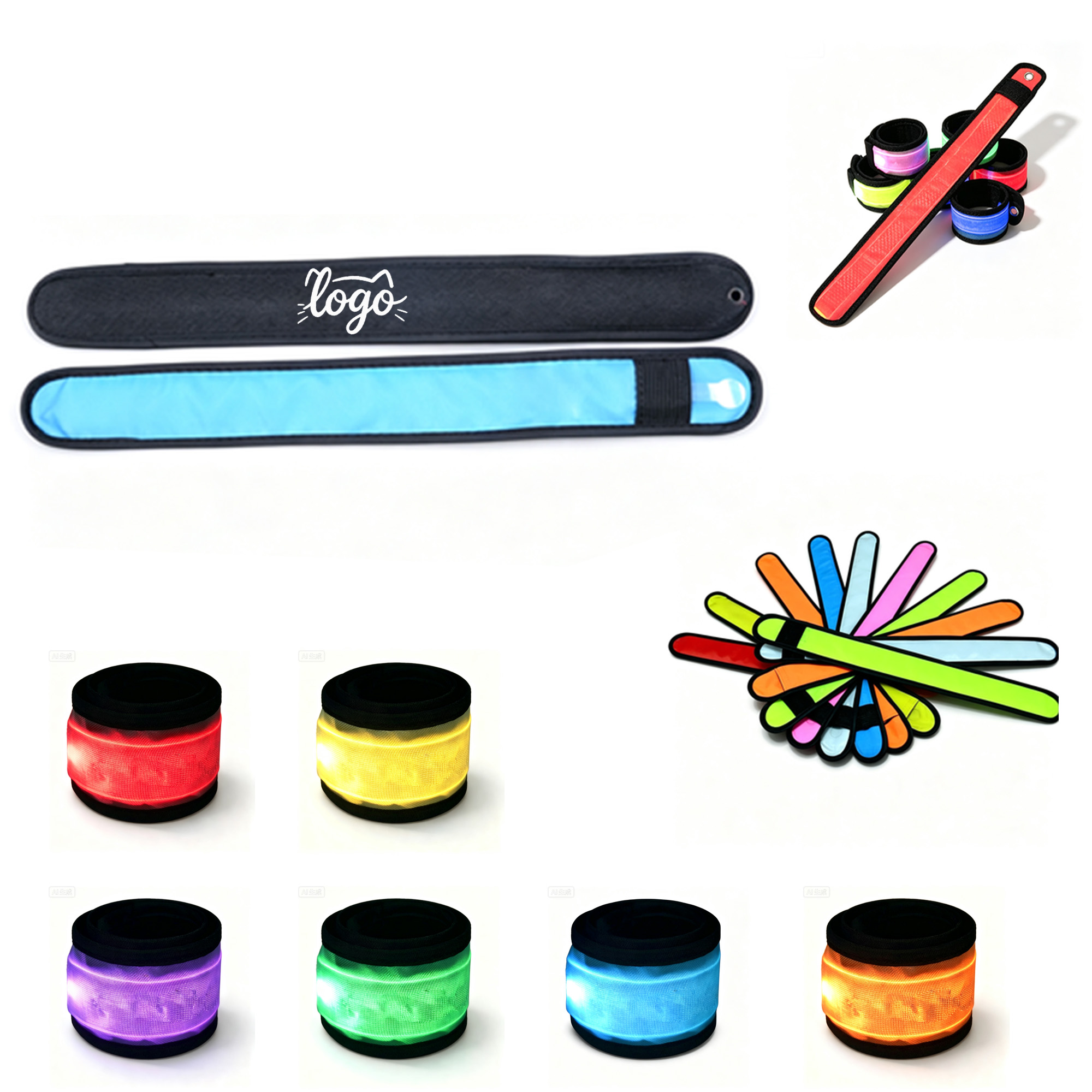 Glow-in-the-Dark Slap Bracelet for Parties 2