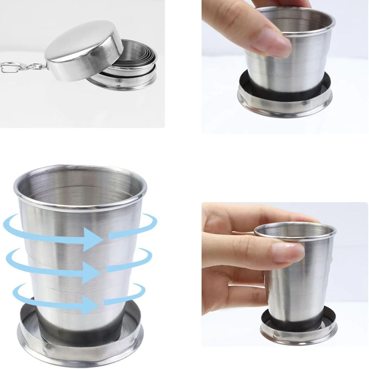 2.54 0Z Telescopic Collapsible Cup 4