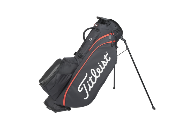 Titleist Players 5 Stand Bag - Black/Black/Red 3