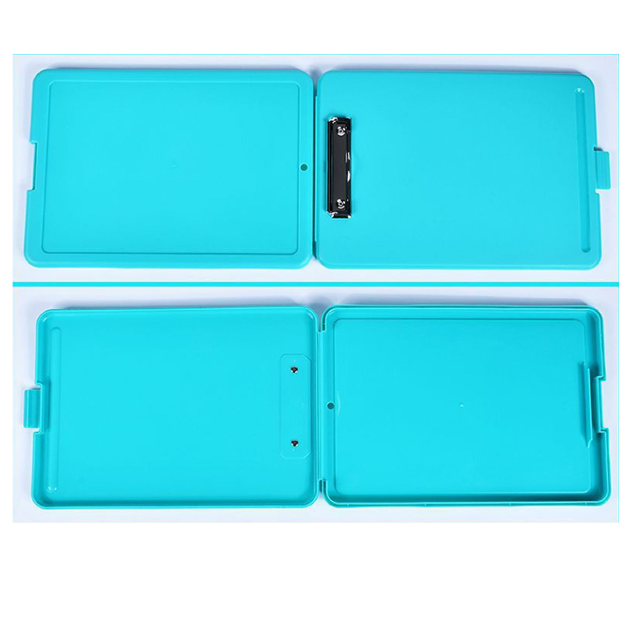 Solid Color Plastic Clipboard with Hook and File Holder Clamp 9