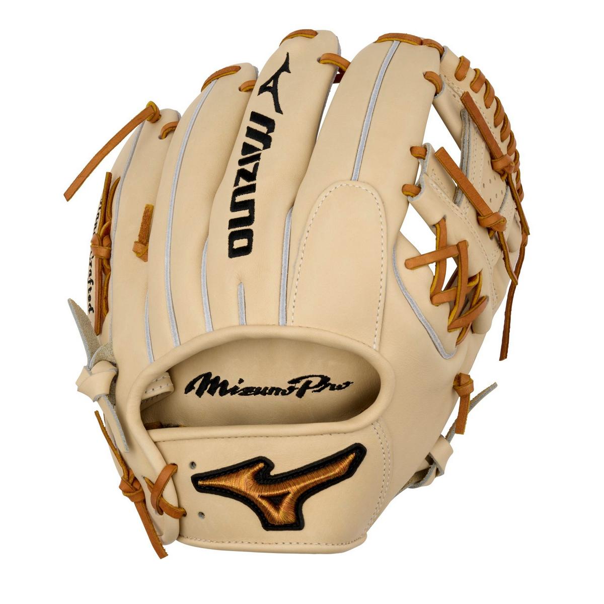 GMP-4000S Mizuno Pro, Premium Infielder Baseball Glove, 11.5", Shallow Pocket, Deep 3 N Web 3