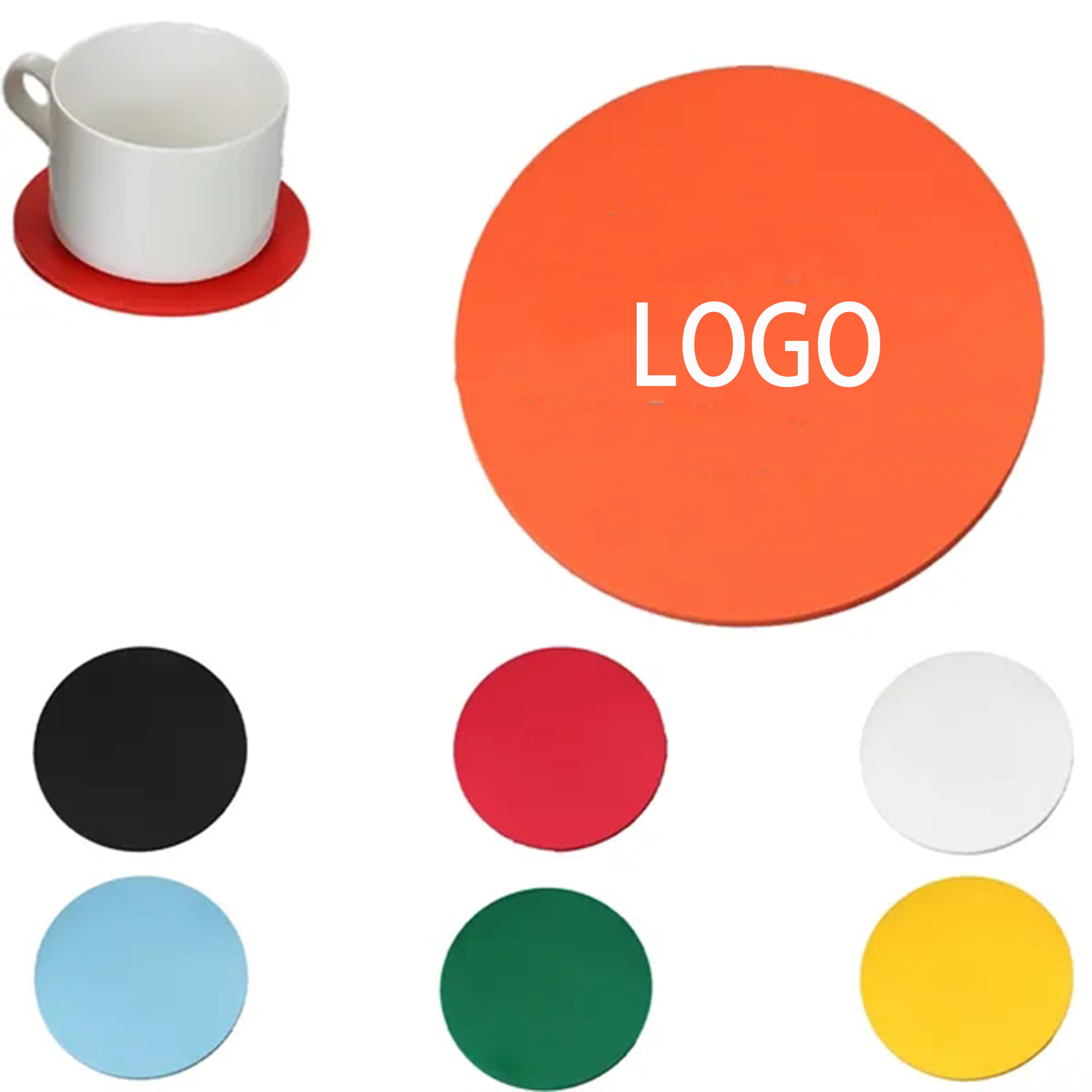 Custom Silicone Coasters MOQ 50pcs