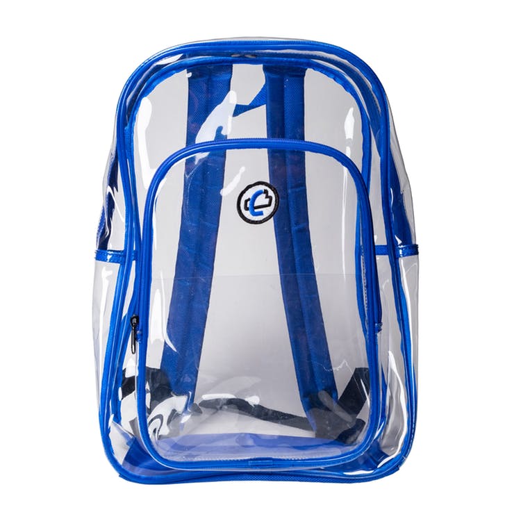 16" Clear Backpacks - Black Stitching 3