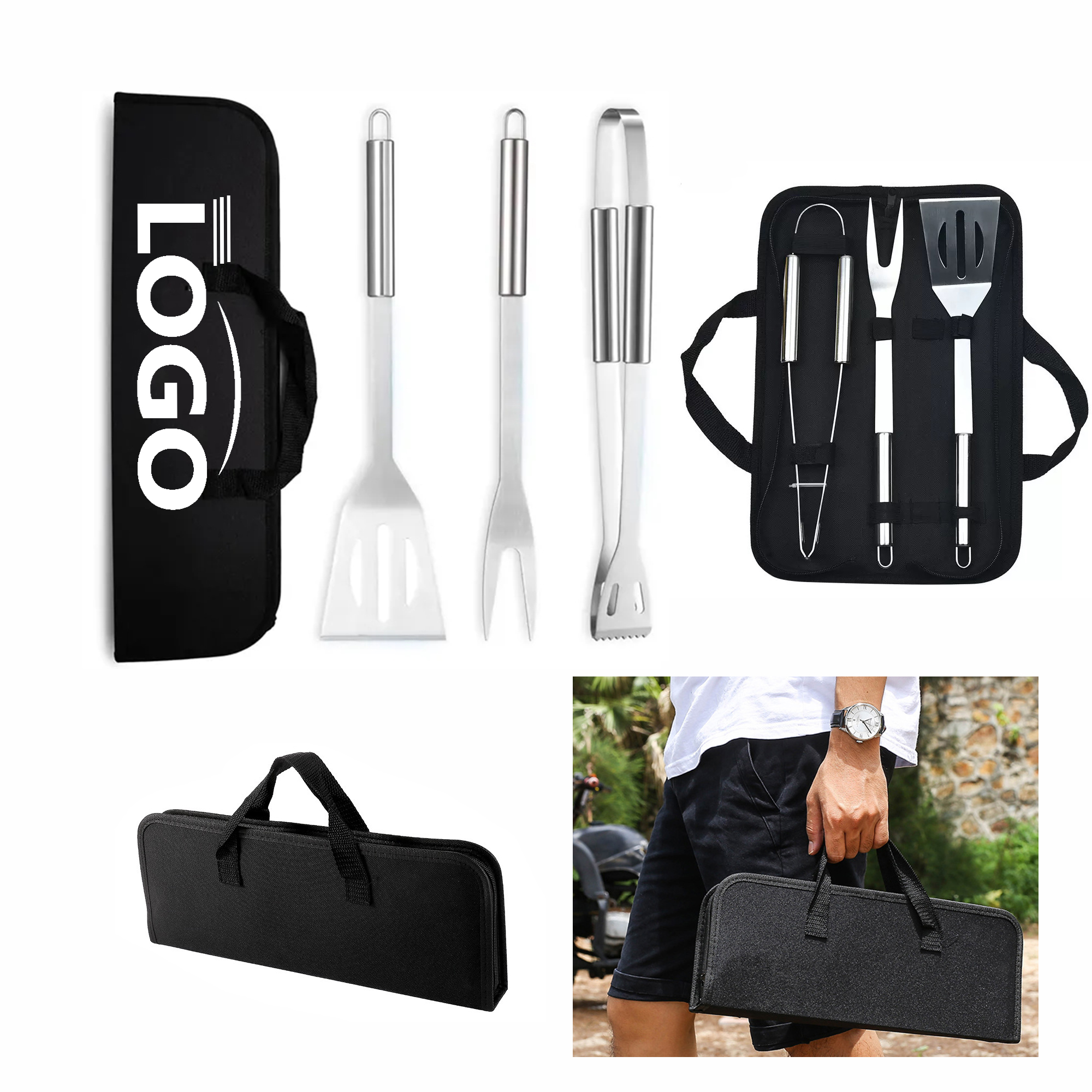 3 Piece BBQ Set MOQ 10pcs 3