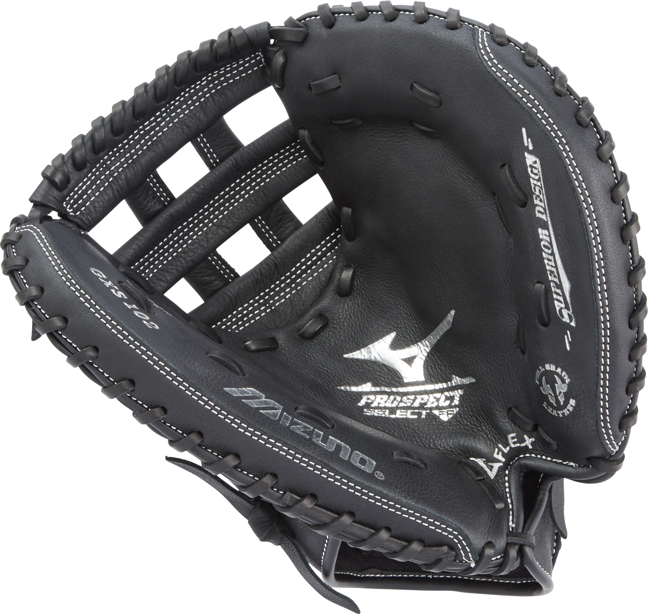 Prospect Series Youth Fastpitch Catcher's Mitt 32.5", H Web, ButterSoft Palm Liner, Full Grain Leat 12
