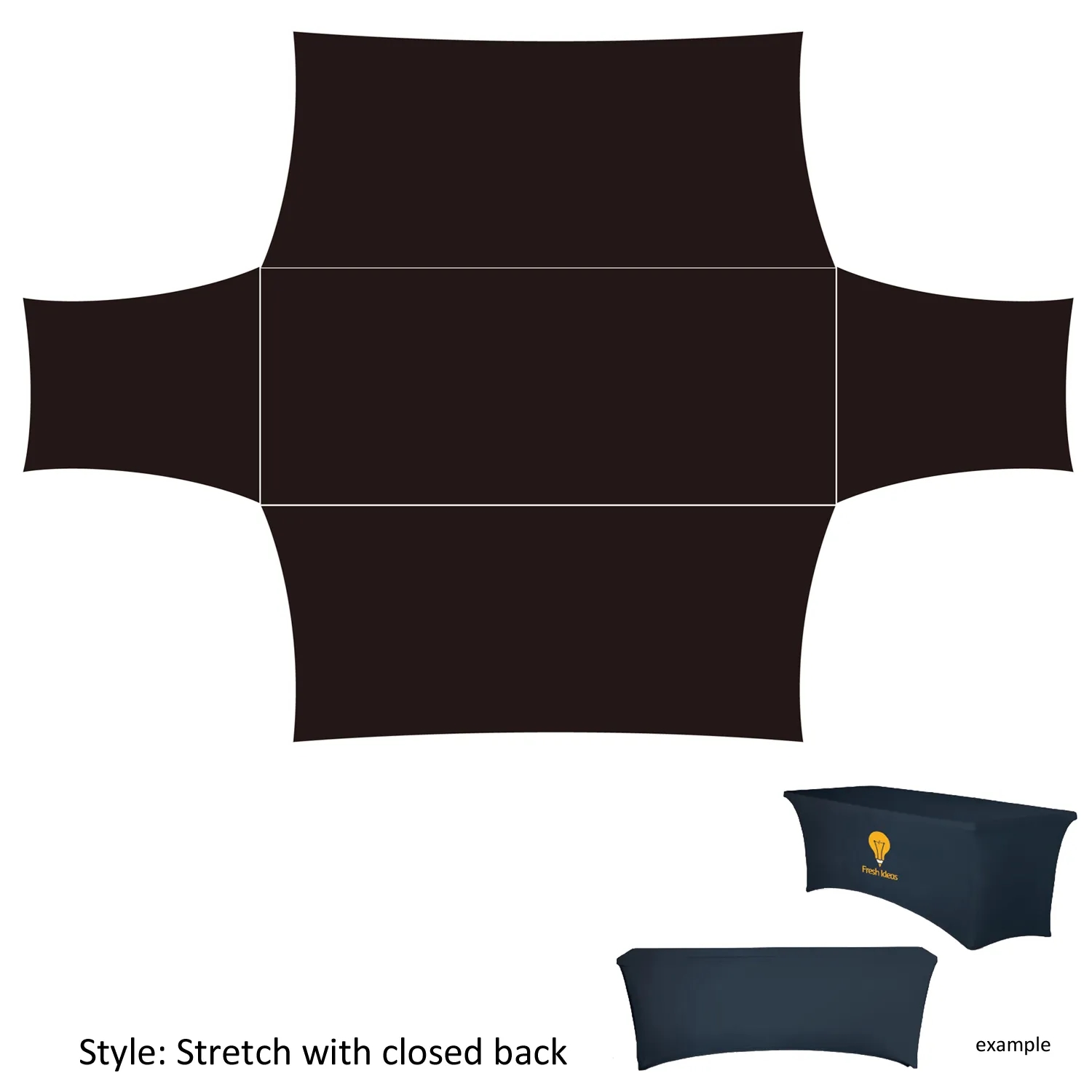Full Dye Sublimation 6ft Stretch Table Cover 16